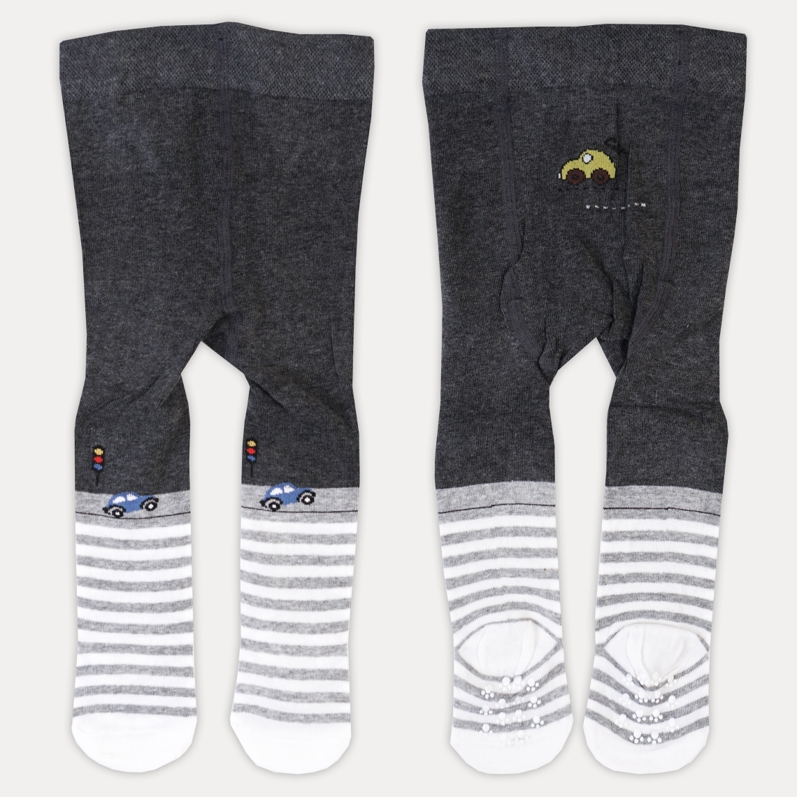 Колготки під памперс для хлопчика сірий бавовна