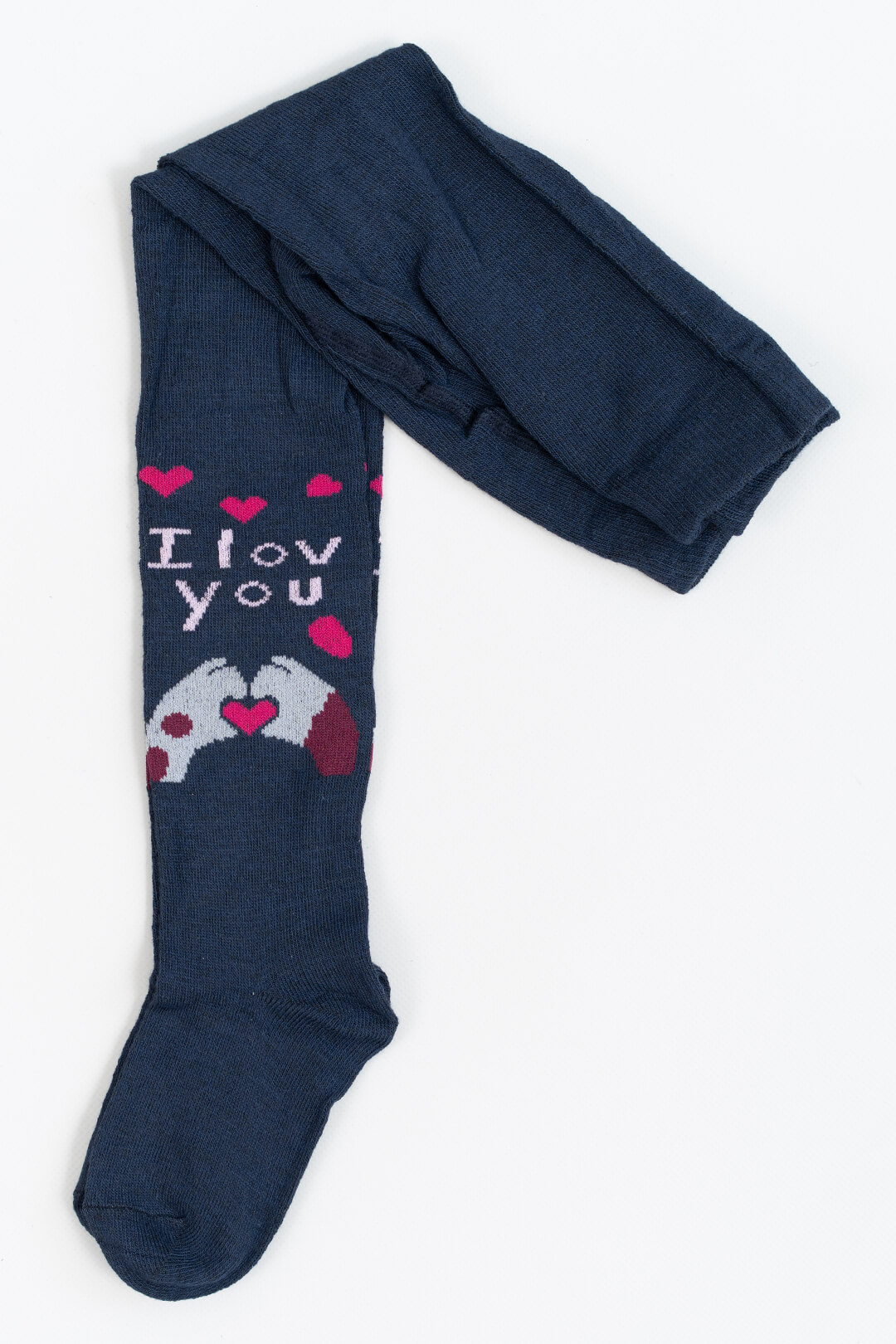 Колготки для дівчинки темно синій бавовна