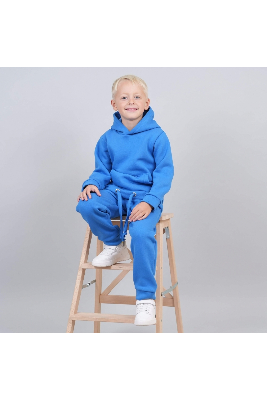 Костюм для хлопчика блакитний тринитка на флісі