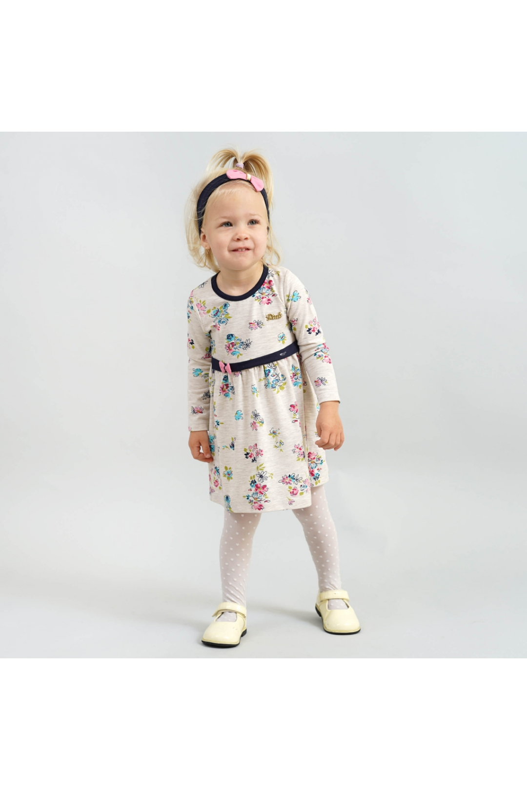 Сукня з пов'язкою для дівчинки бежевий фулікра