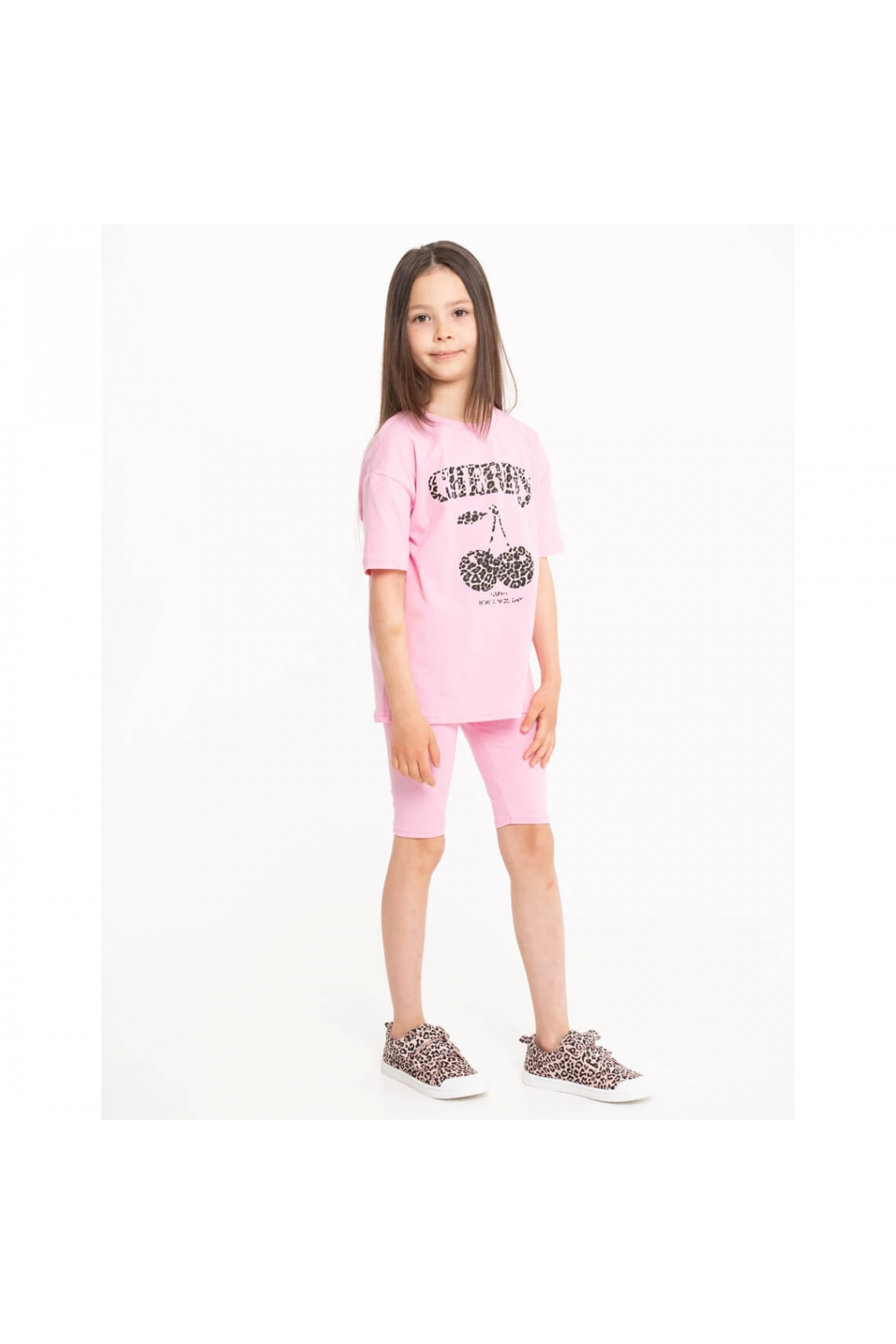 Комплект для дівчинки рожевий стретч-кулір