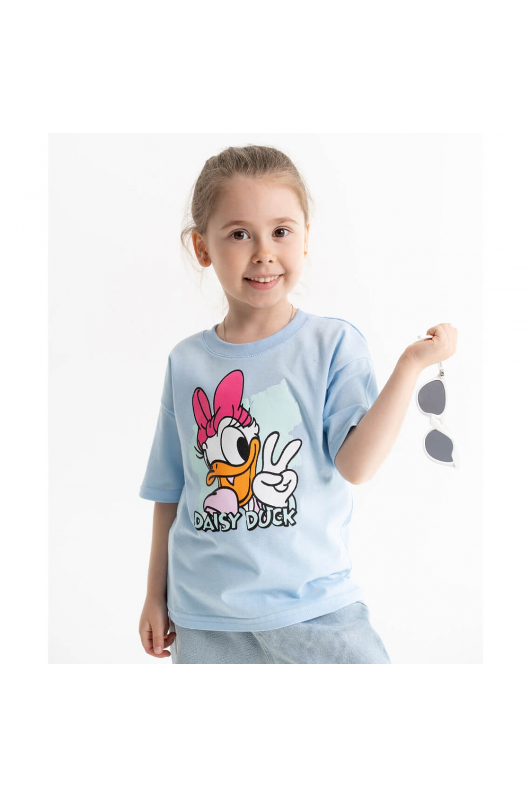 Футболка для дівчинки блакитний кулір