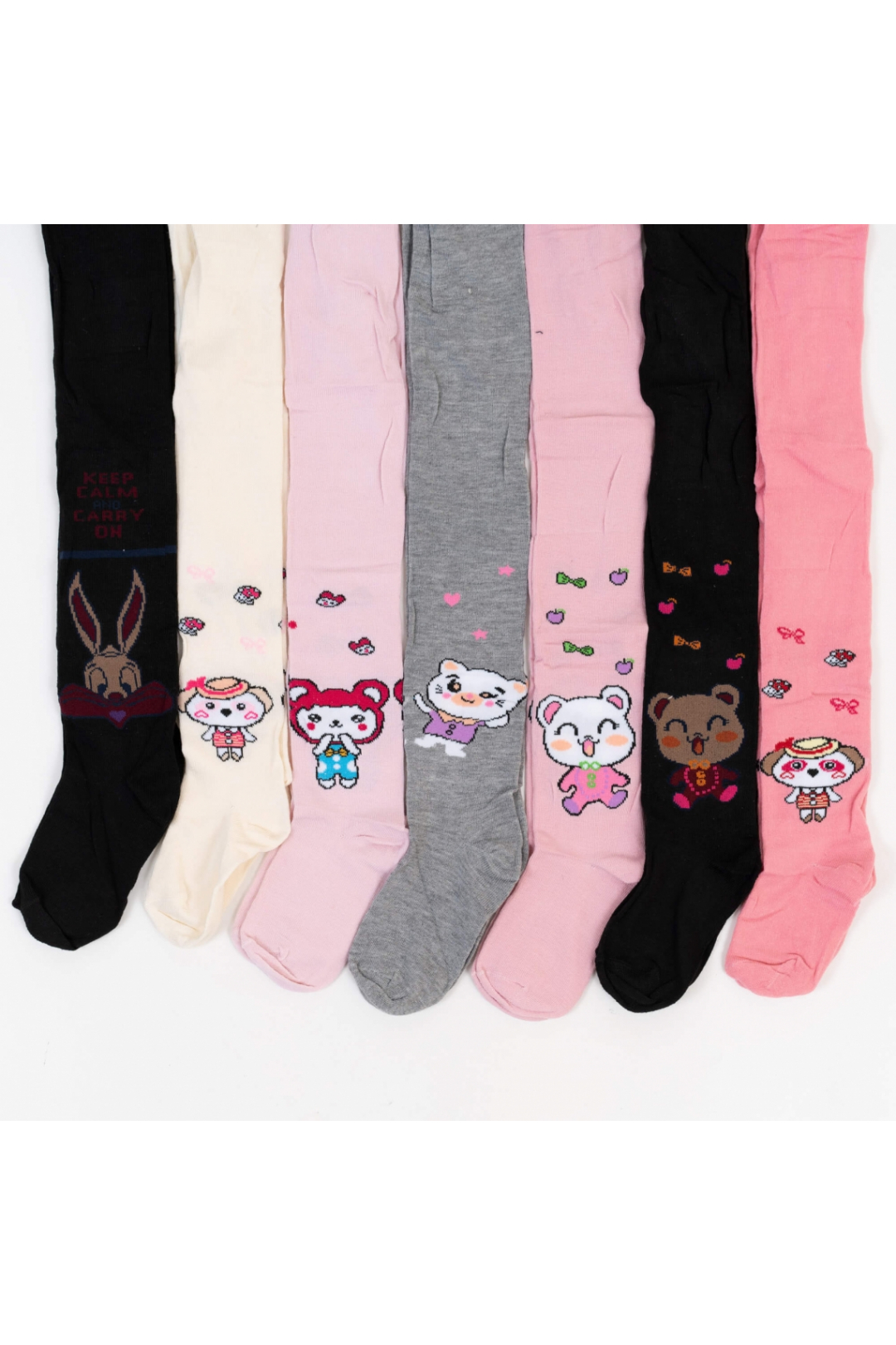 Колготки для дівчинки чорні бавовна