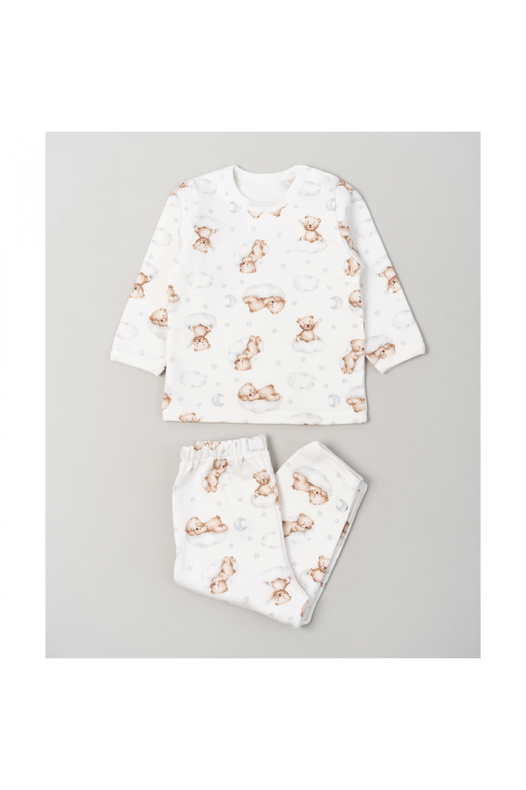 Піжама для малят Ведмедик молочний начіс(футер)