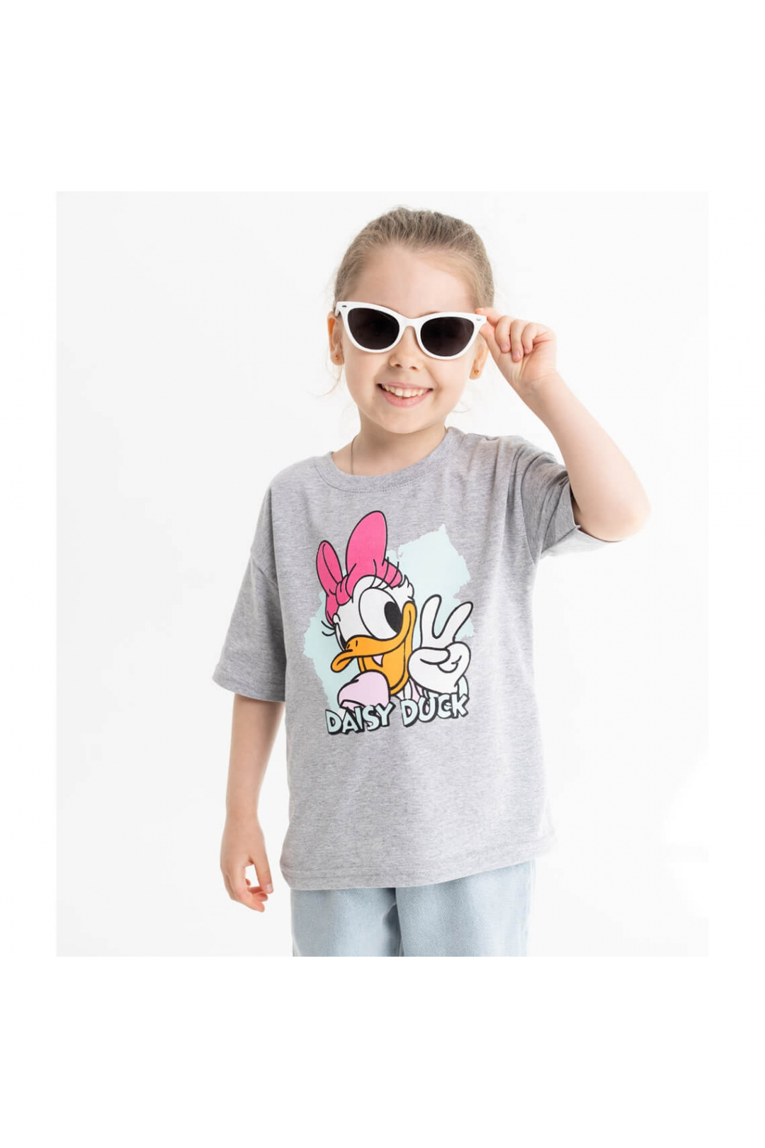 Футболка для дівчинки сіра кулір