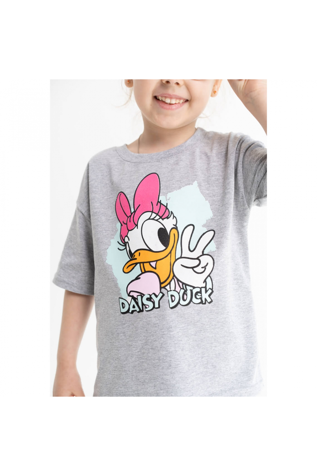 Футболка для дівчинки сіра кулір