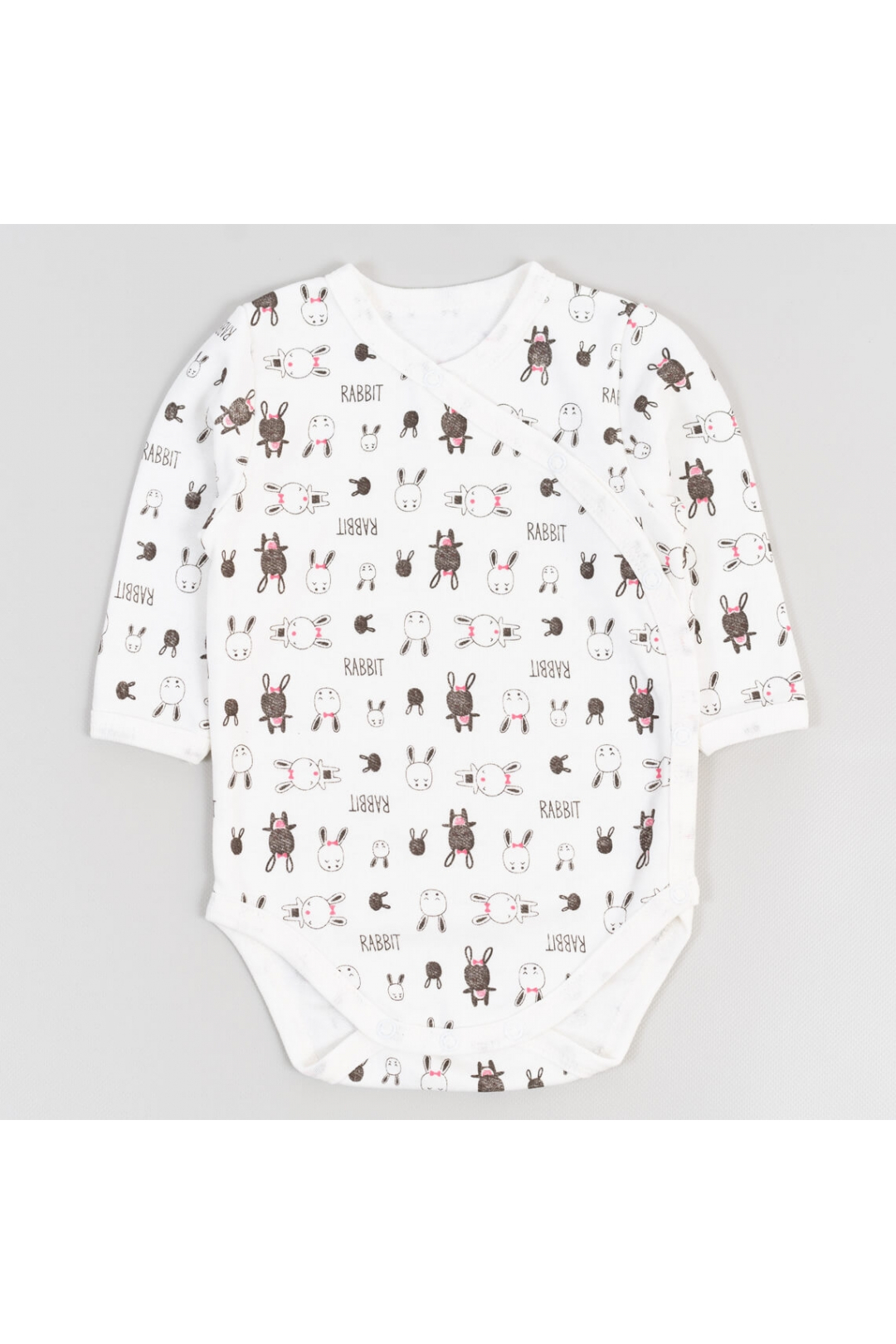 Боді для малят Зайчата молочний начіс (футер)