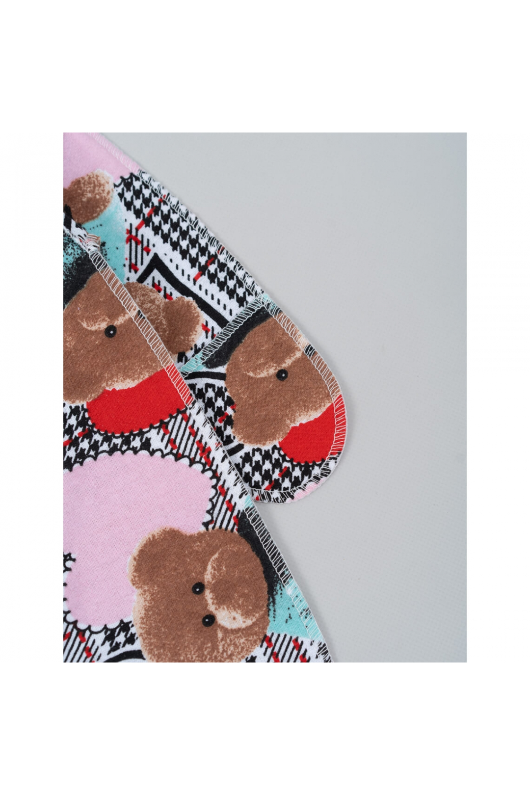 Сліп для новонароджених рожевий Мішка начіс високої якості(футер)