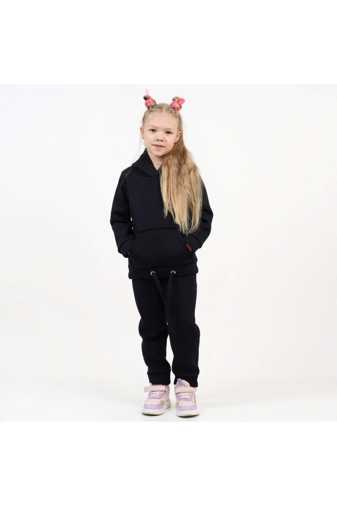 Теплий костюм для хлопчика графіт тринитка на флісі