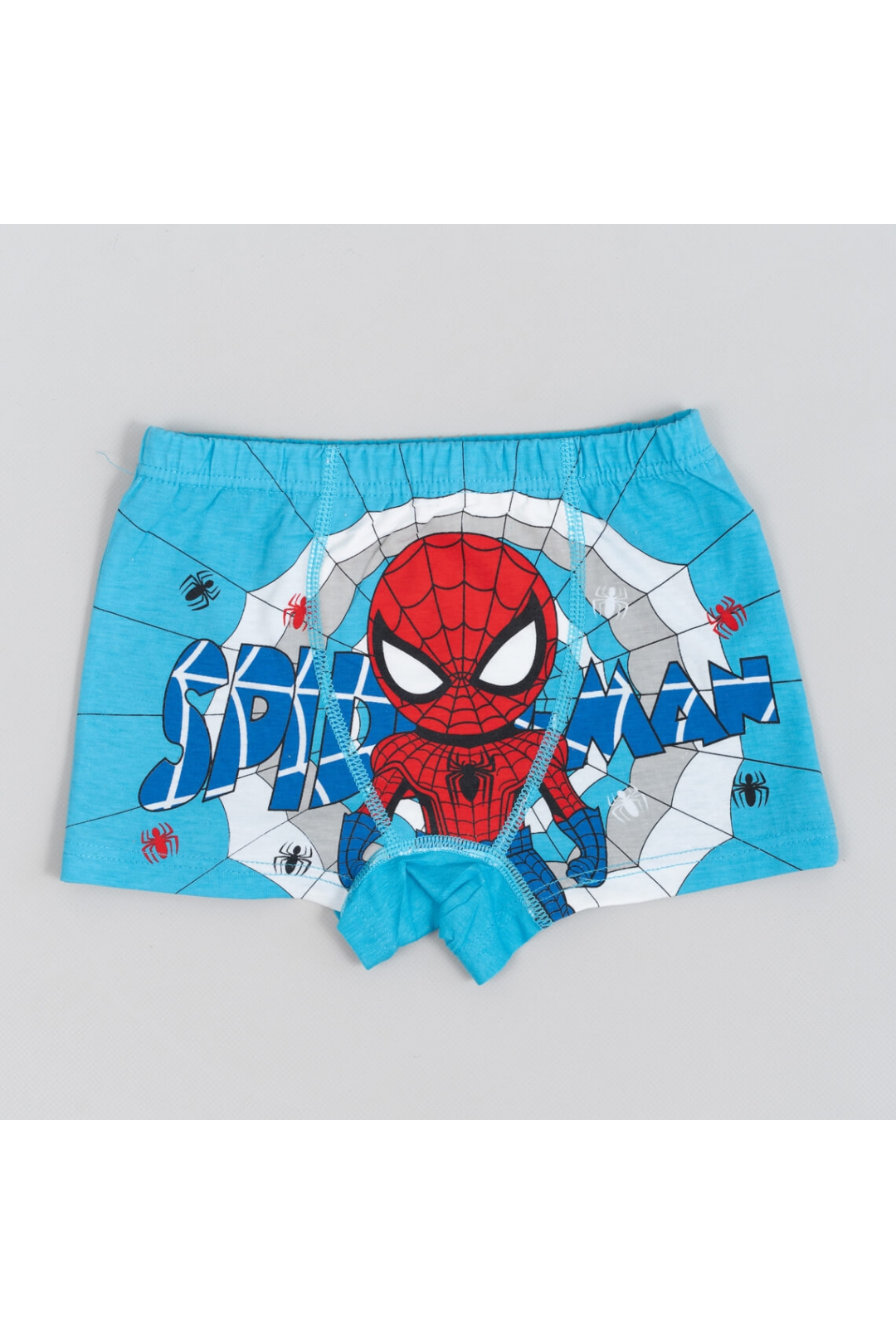 Труси боксери для мальчика блакитний стретч-кулір