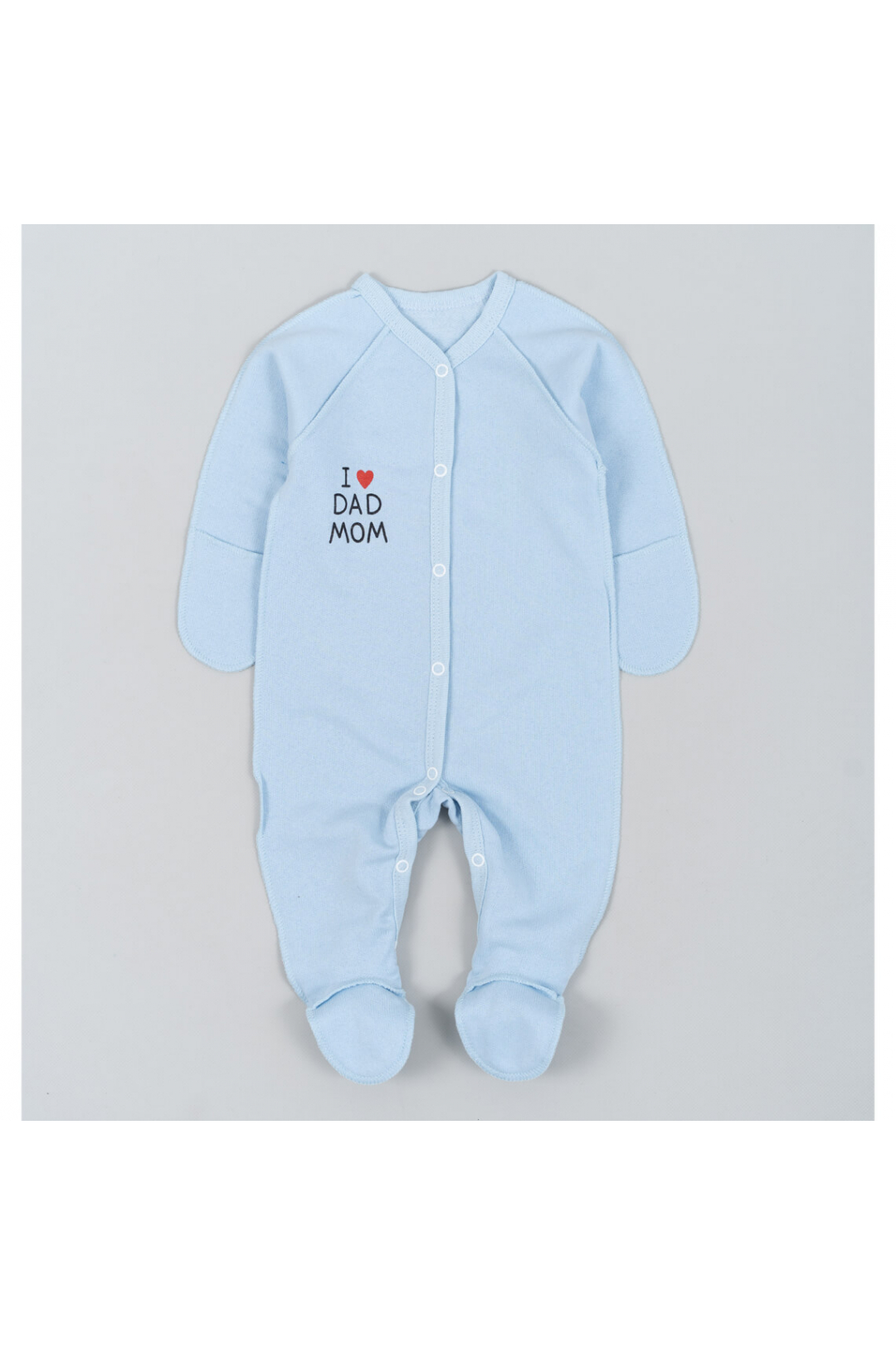 Сліп для новонарождених блакитний начіс(футер)