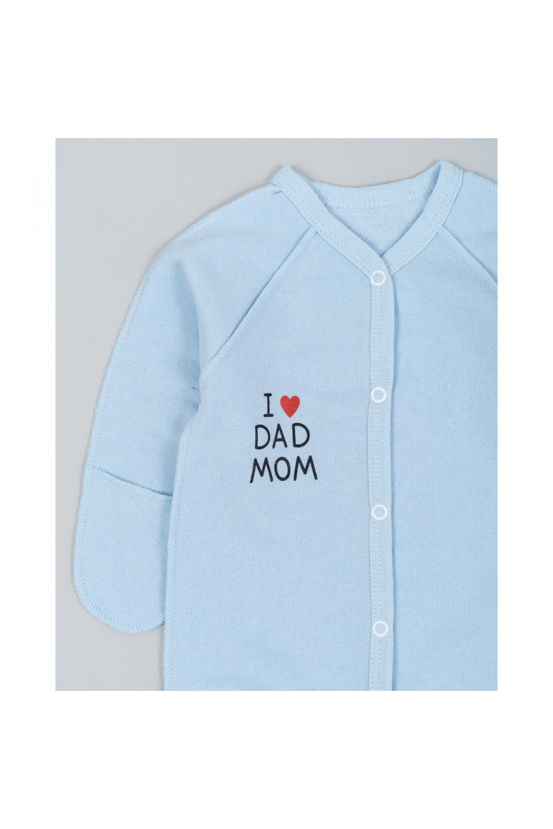 Сліп для новонарождених блакитний начіс(футер)