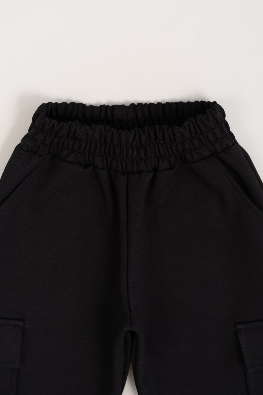 Спортивні джогери карго для хлопчика темно-синій двонитка