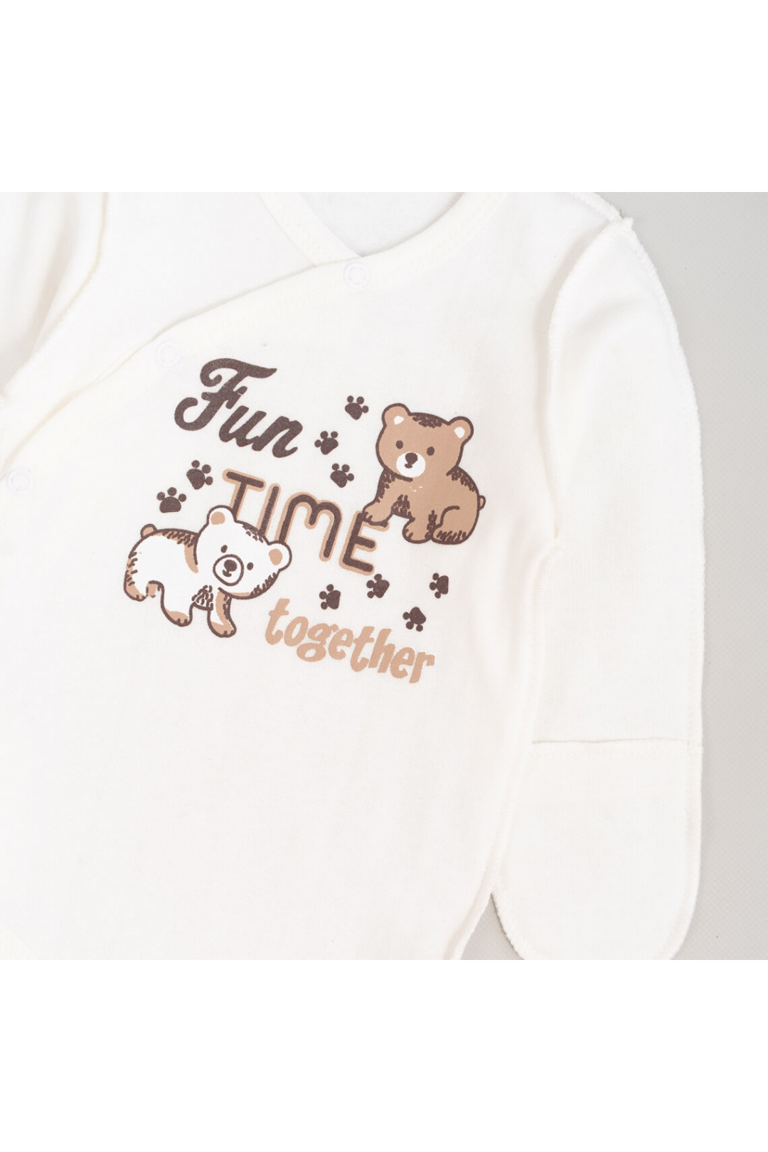 Комплект для новонародених Ведмедики карамель молочний начіс (футер)