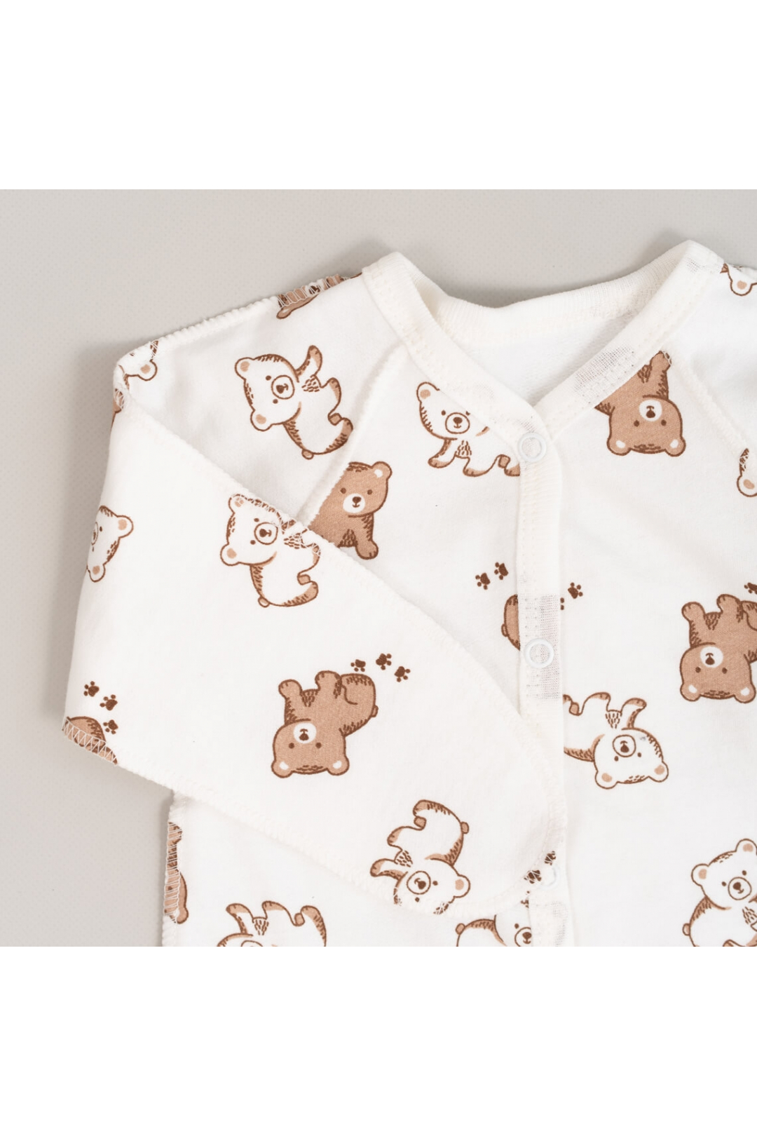 Комплект для новонародених Ведмедики карамель молочний начіс (футер)
