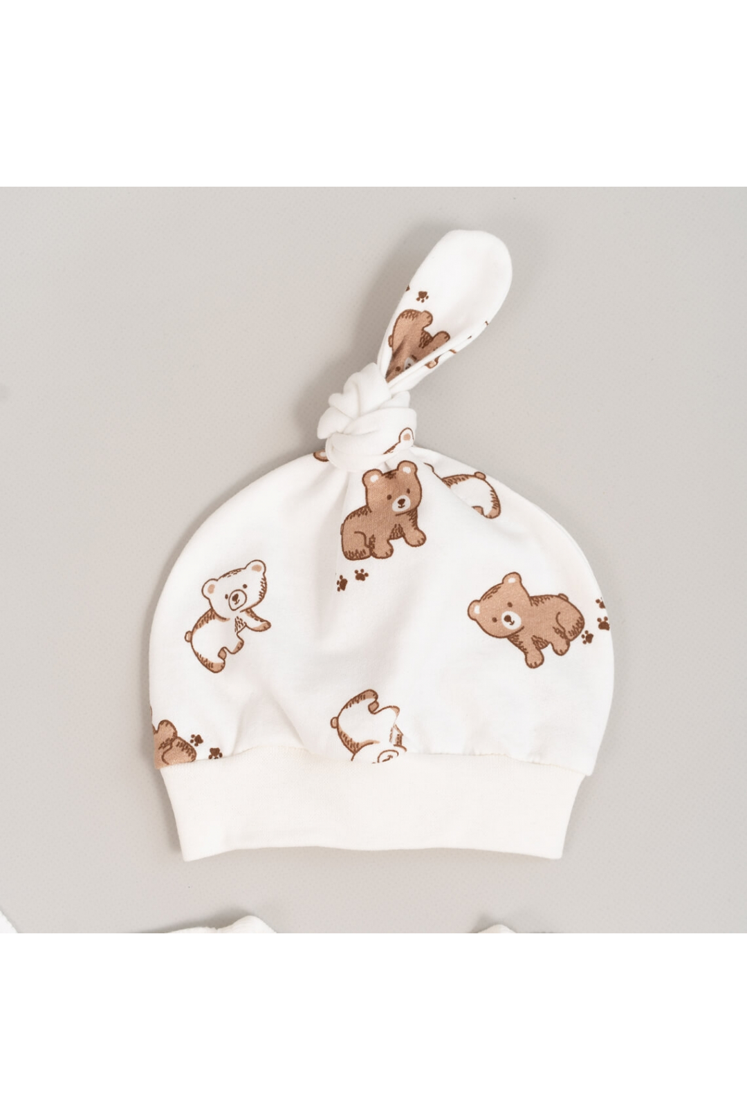 Комплект для новонародених Ведмедики карамель молочний начіс (футер)