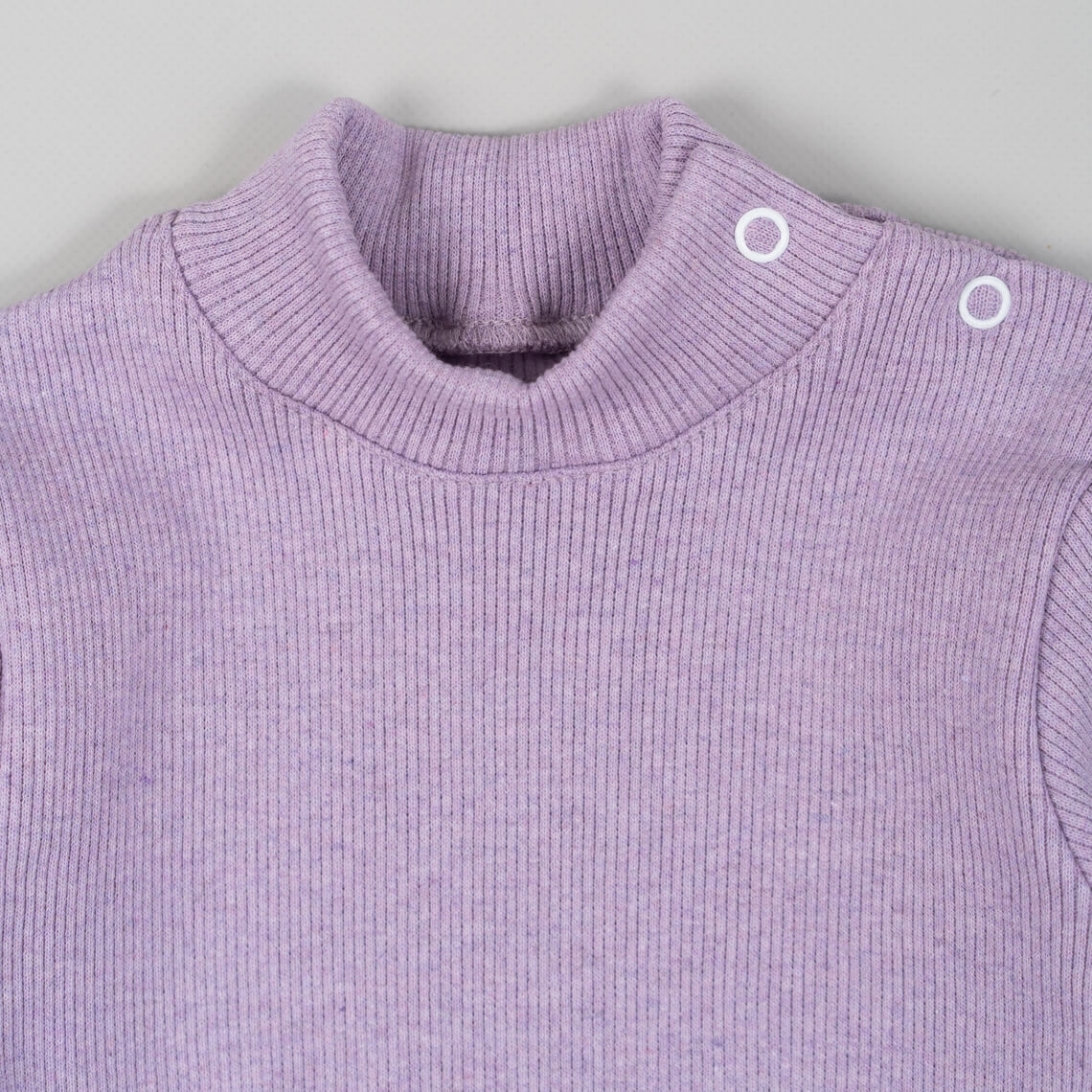 Боді для малюків бузковий рубчик з начісом