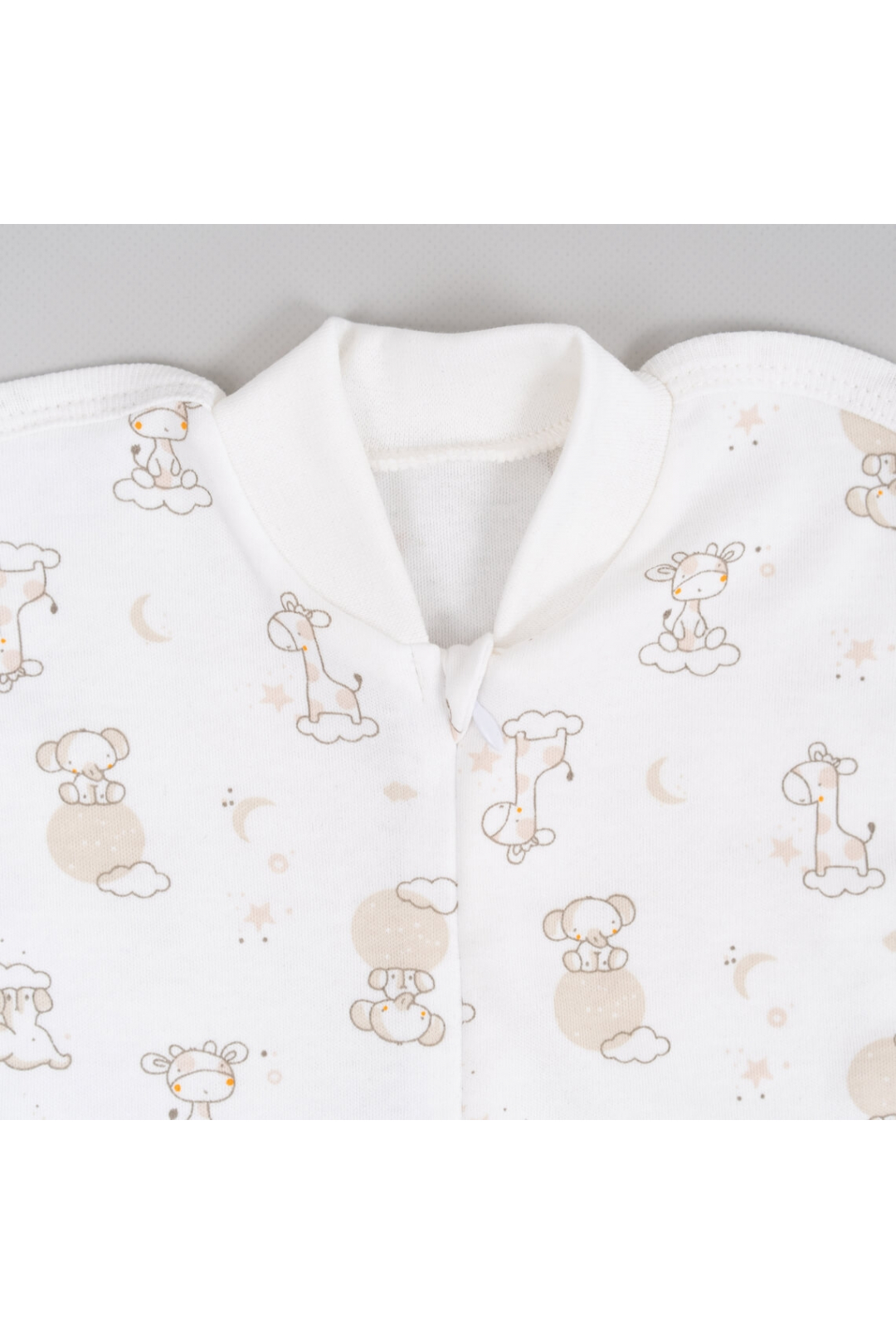 Комплект  для новонароджених Жирафи молочний інтерлок