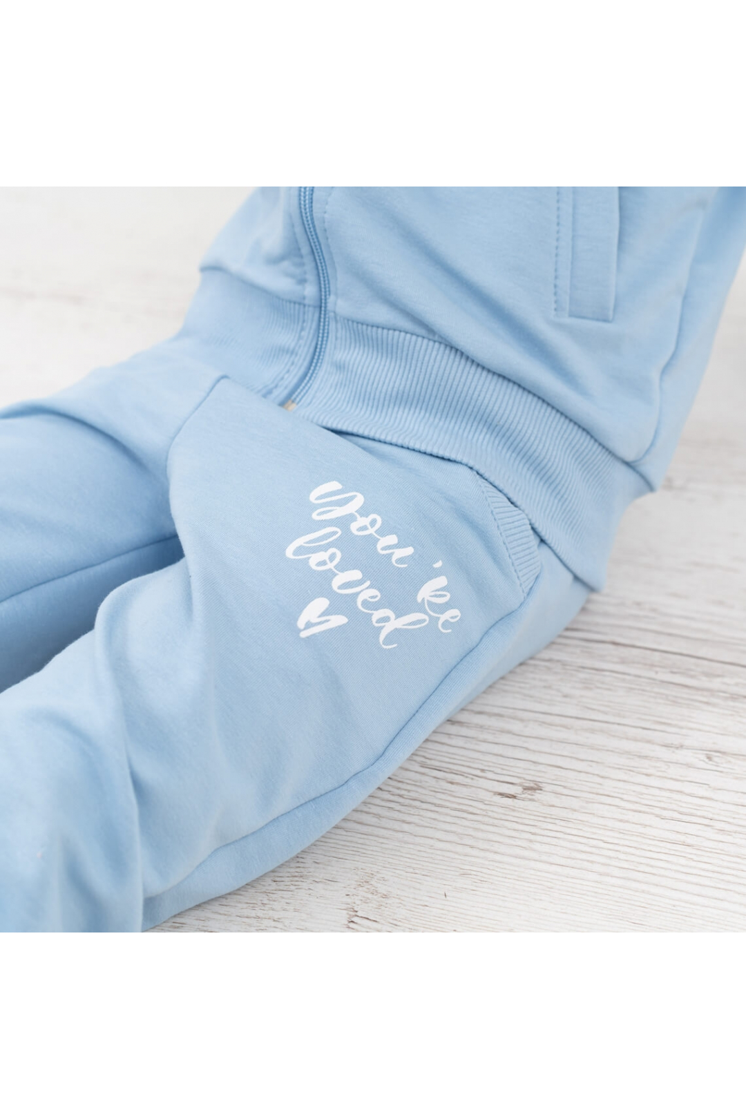 Костюм для дівчинки блакитний двонитка