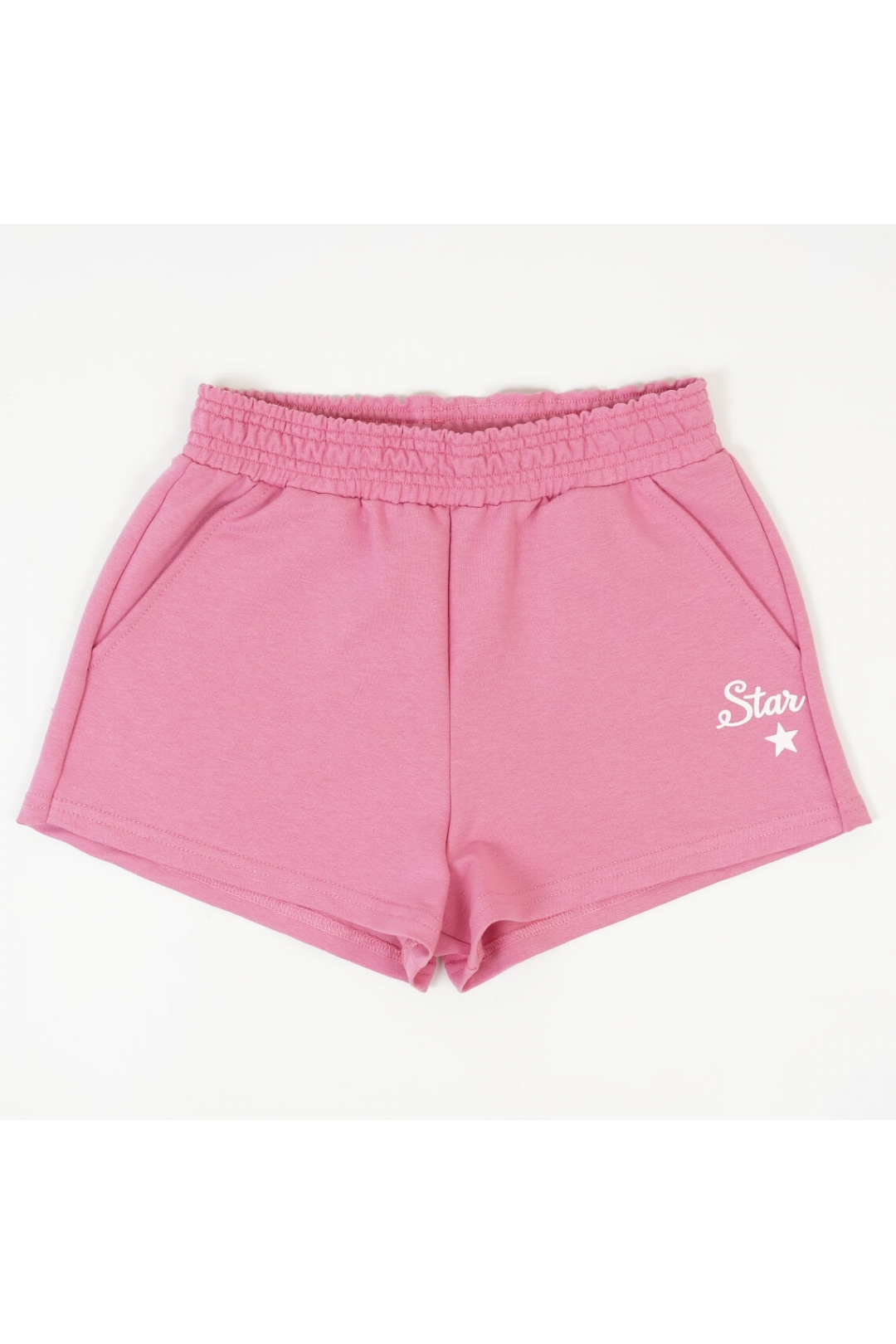 Шорти для дівчинки рожевий двонитка