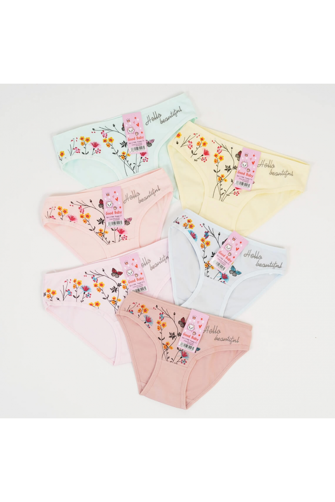 Трусики для дівчинки ментол стретч-кулір