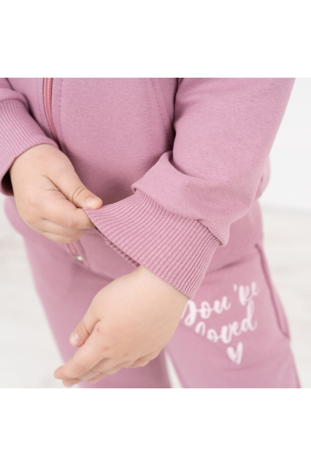 Костюм для дівчинки запорошена троянда двонитка