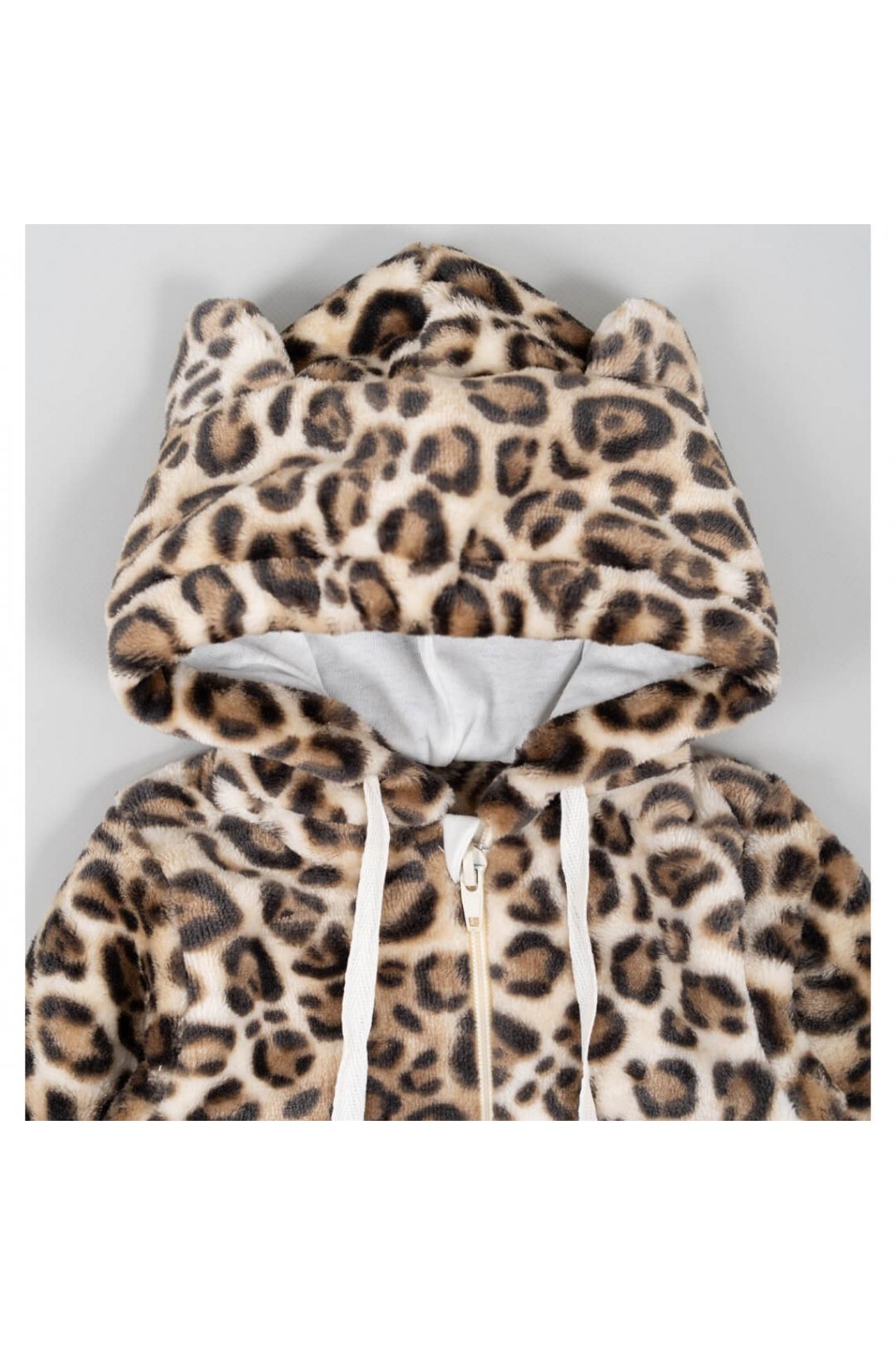 Комбінезони пухнастий для малят бежевий велсофт