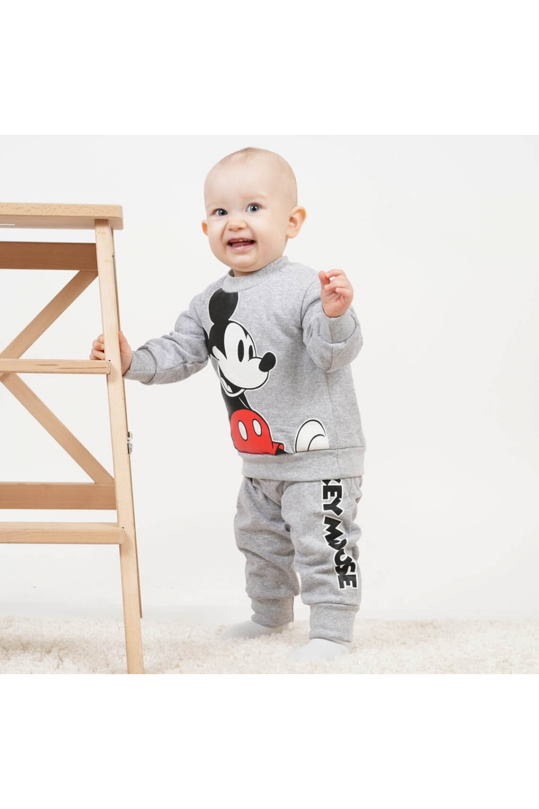 Костюм для хлопчика сірий начіс (футер)