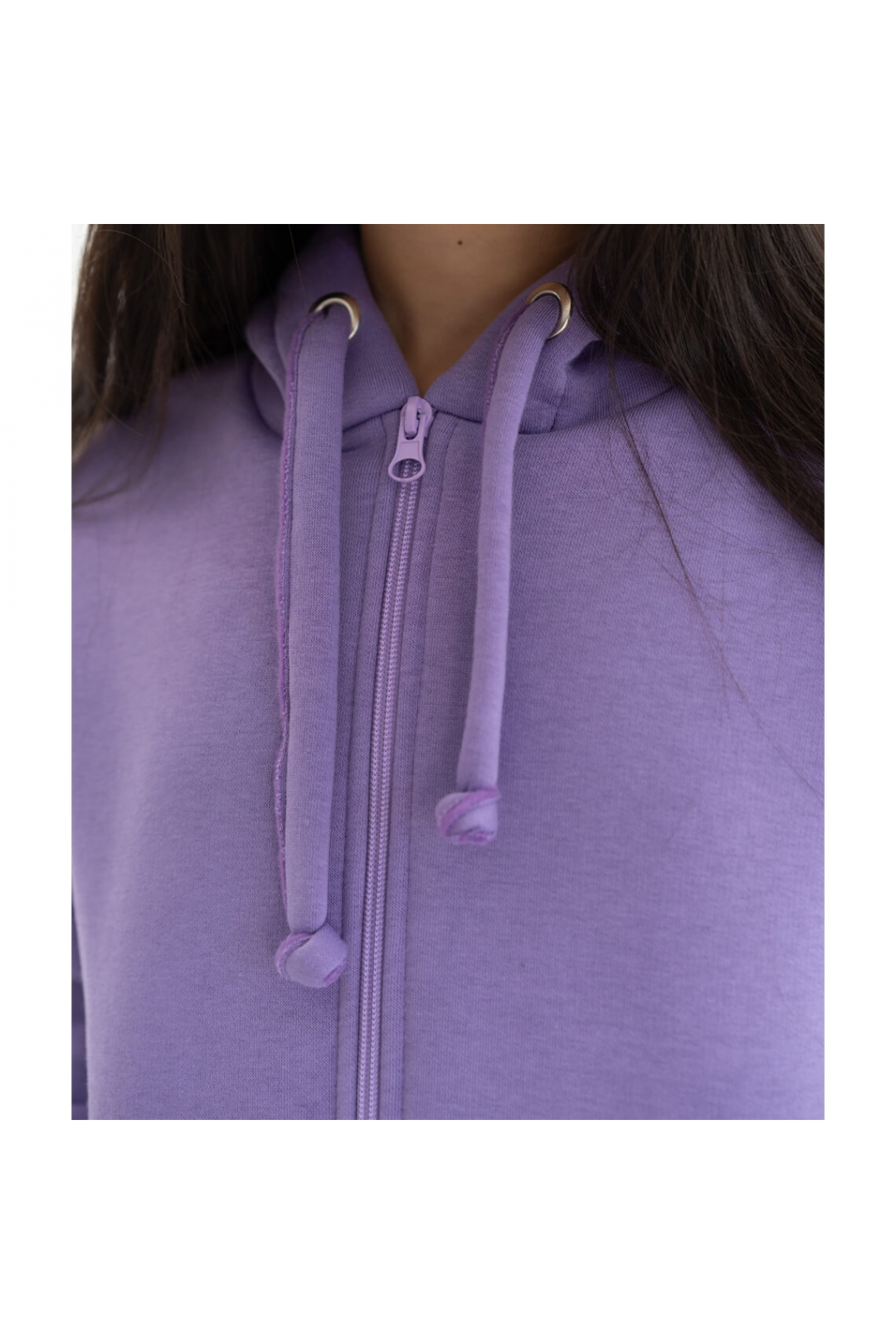 Костюм для дівчинки бузковий тринитка на флісі