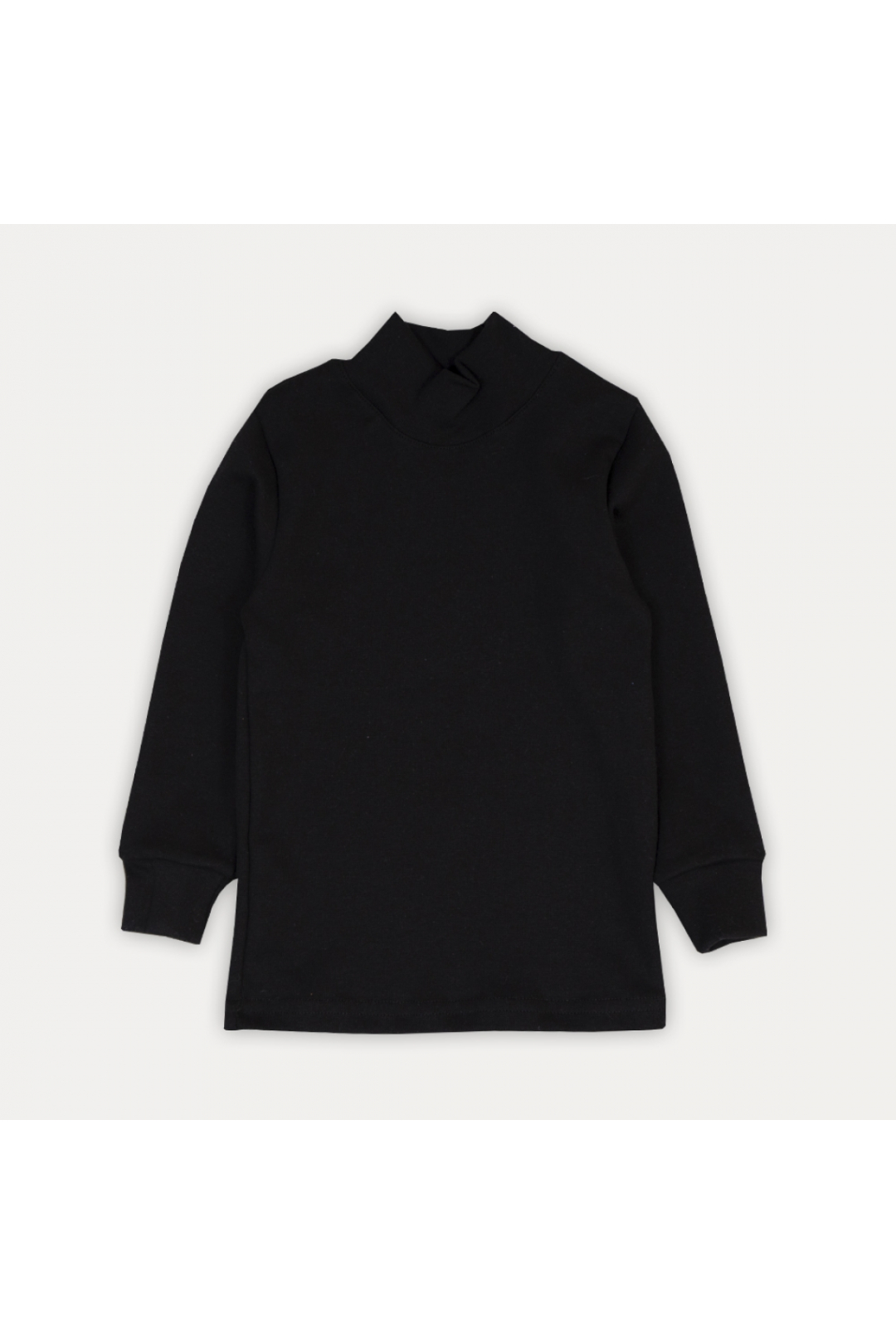 Гольф  для хлопчика чорний стрейч