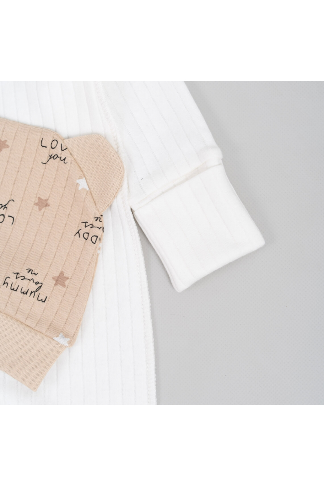 Комплект для новонароджених бежевий інтерлок