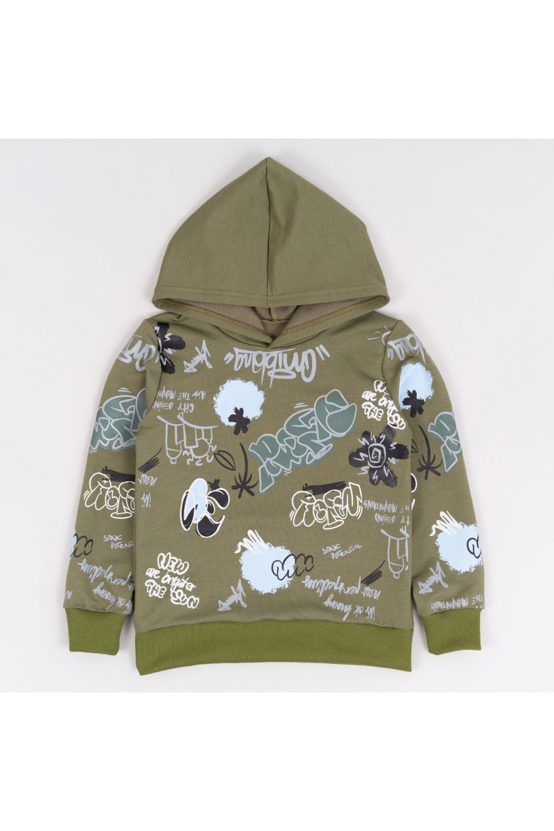 Худі для хлопчика хакі двонитка