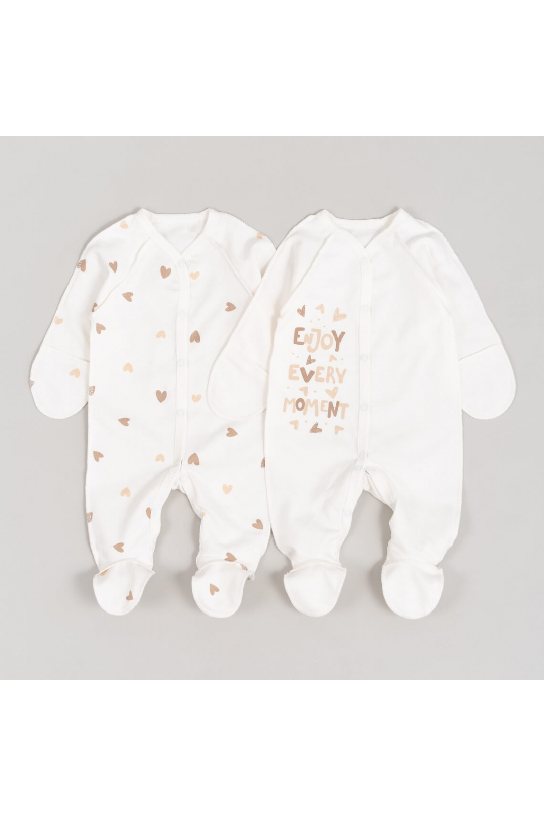 Чоловічки Сліпи Пара сліпів для новонароджених Серце молочний начіс (футер)