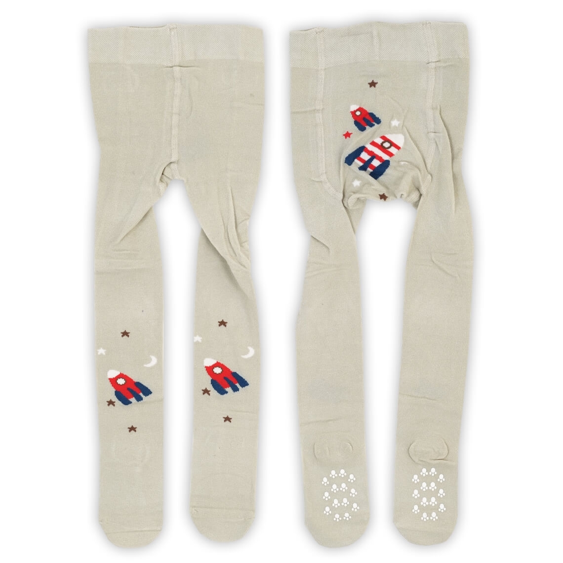 Колготки з антіковзянням під памперс для хлопчиків олива бавовна