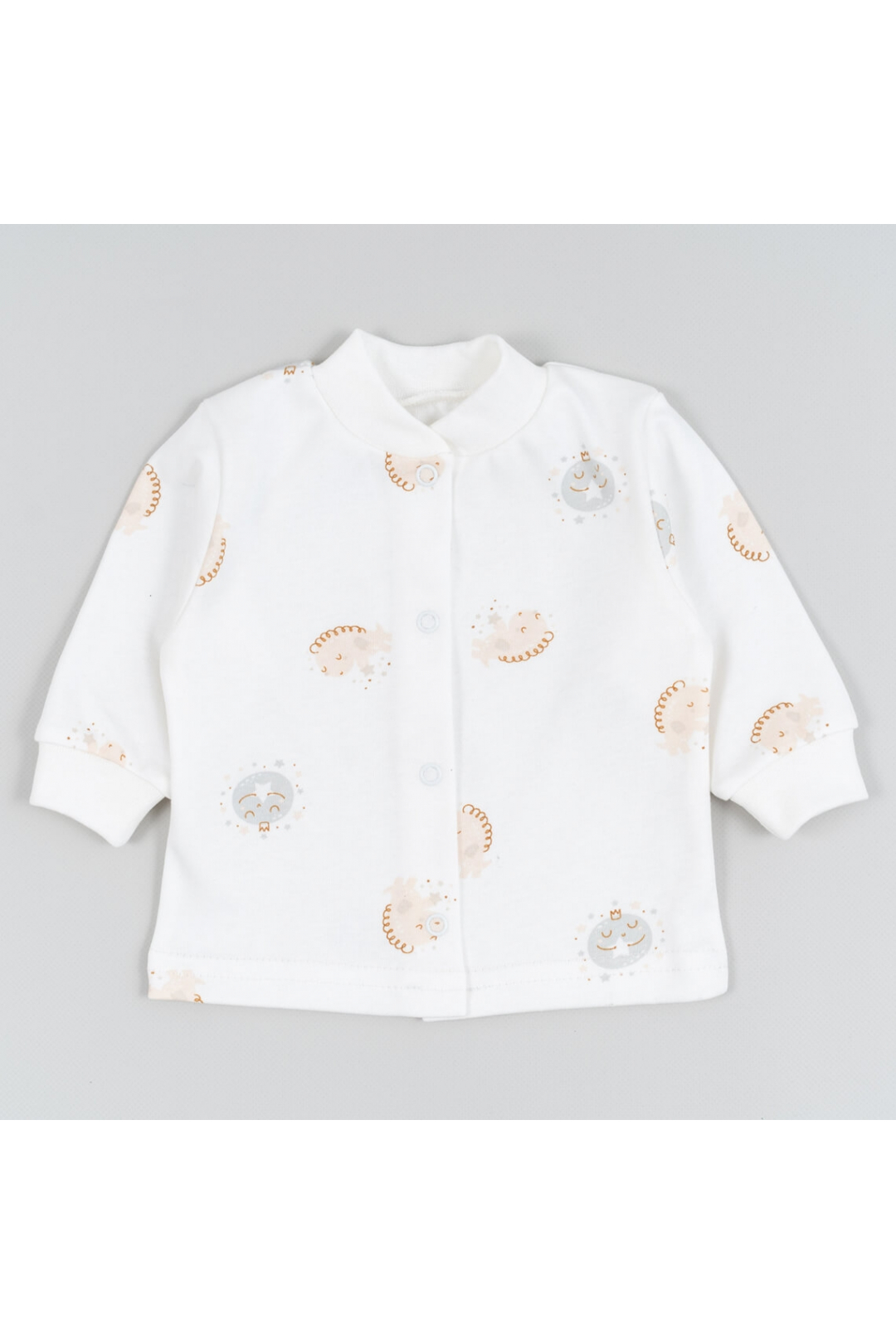 Кофтинка ясельна молочний Планети інтерлок