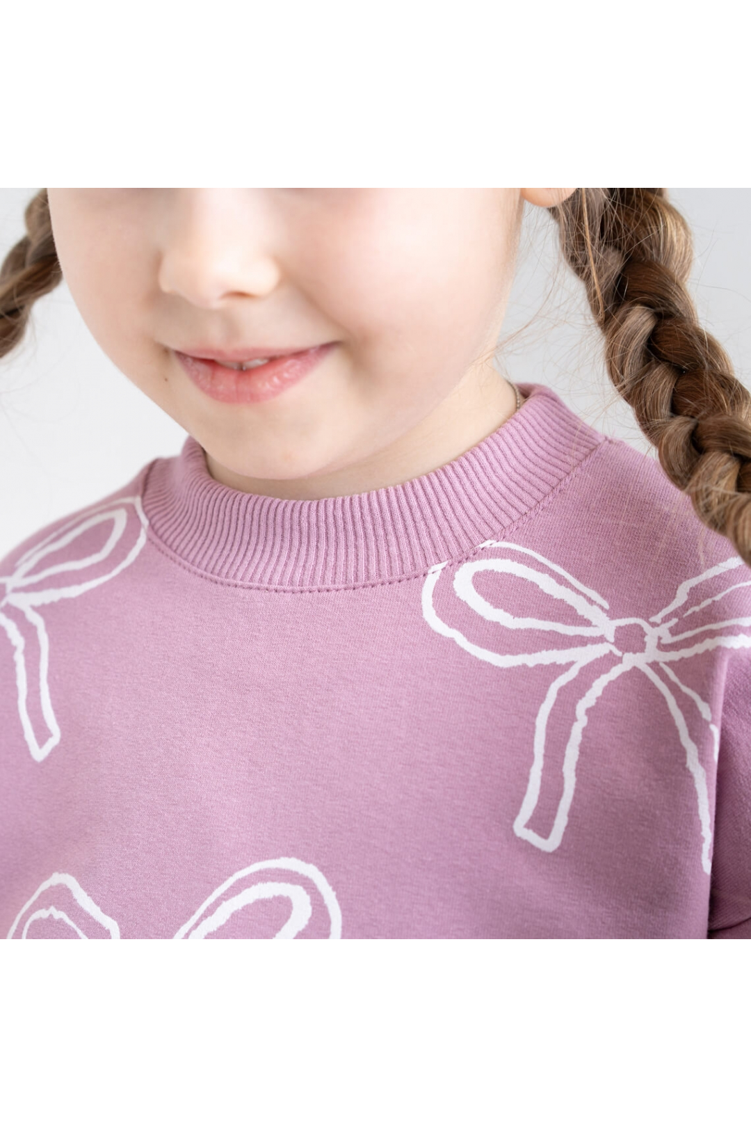 Світшот для дівчинки ліловий двонитка