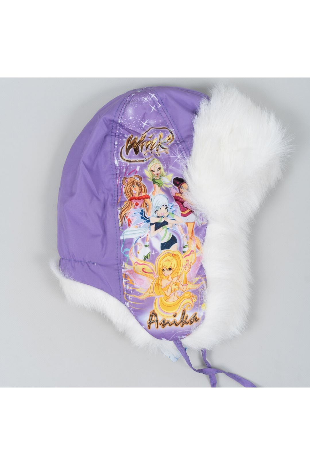 Шапка для дівчинки бузковий в'язка