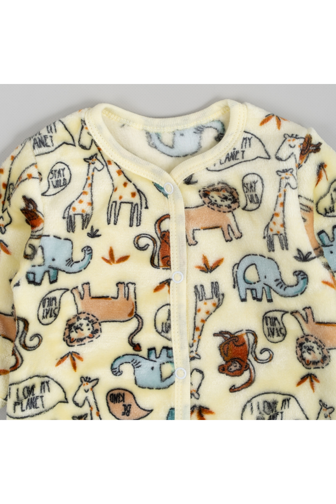 Пухнастий чоловічок для малят Звірятка жовтий велсофт