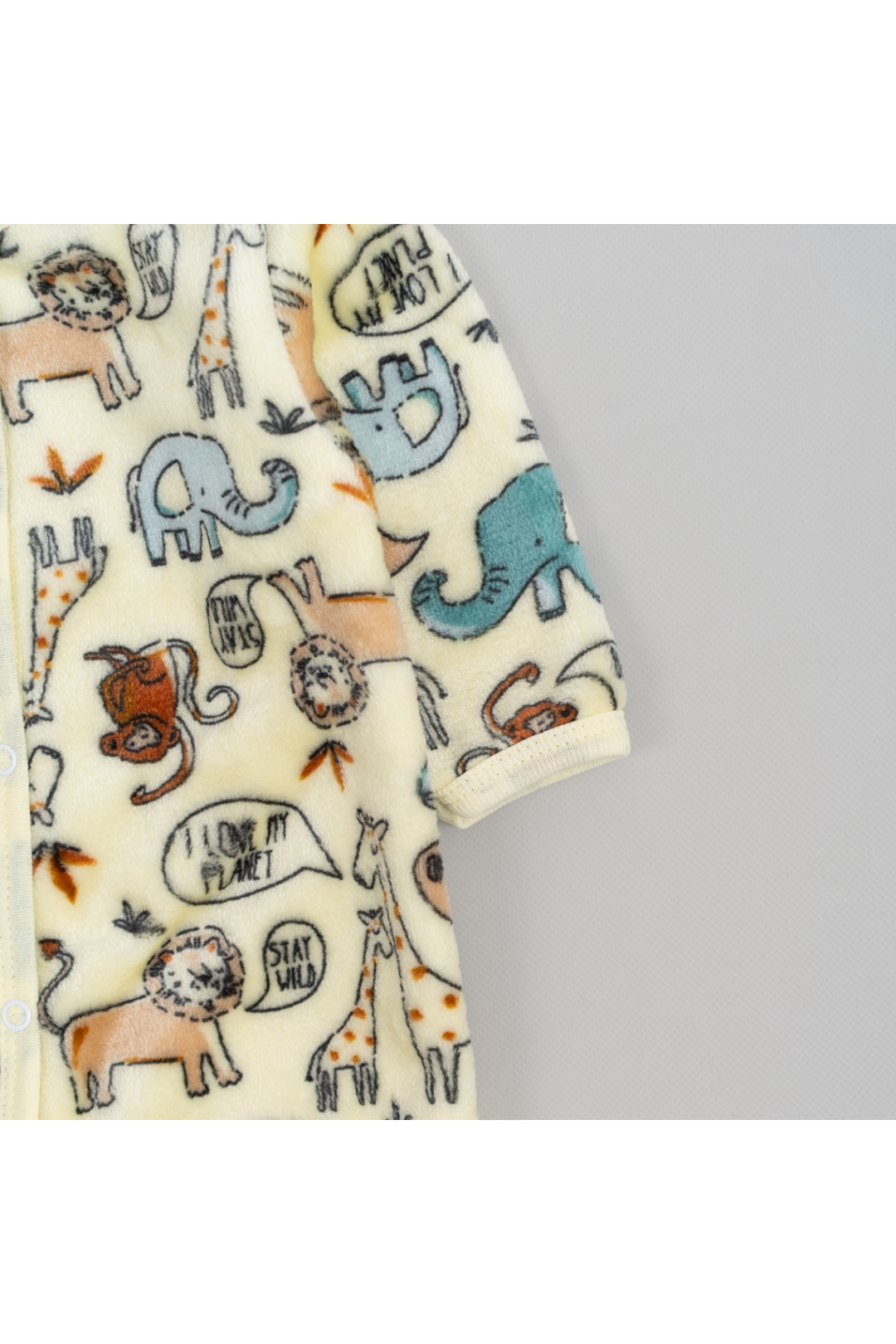 Пухнастий чоловічок для малят Звірятка жовтий велсофт