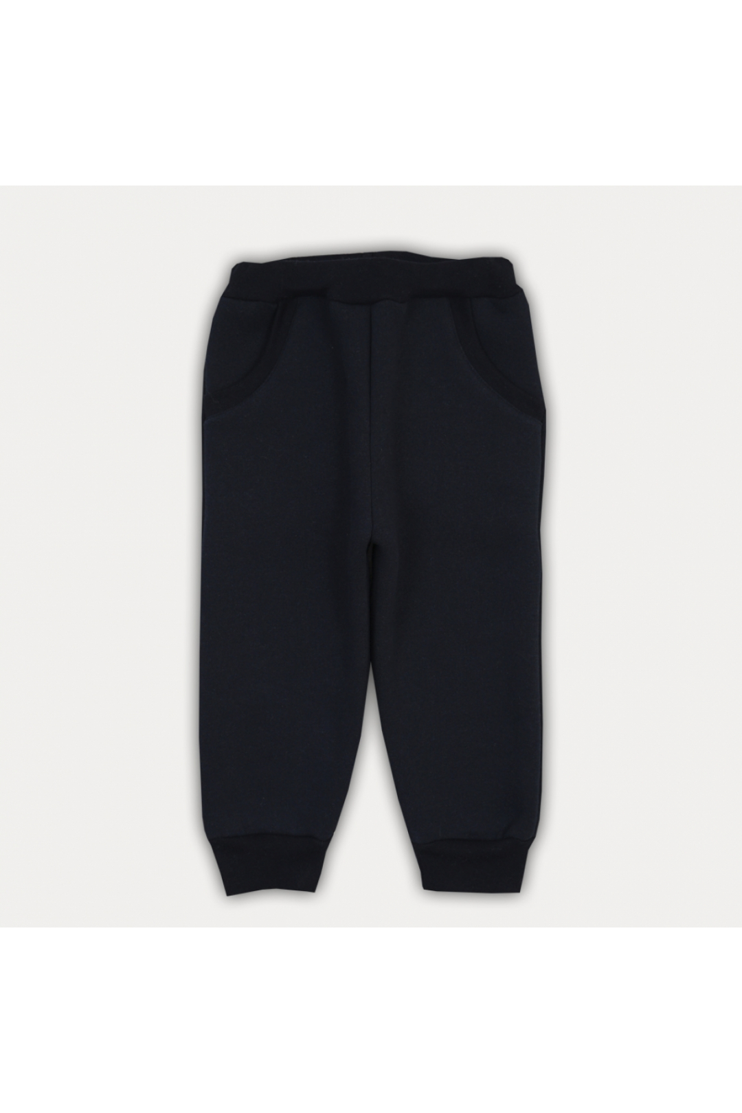 Штани для хлопчика чорний тринитка на флісі