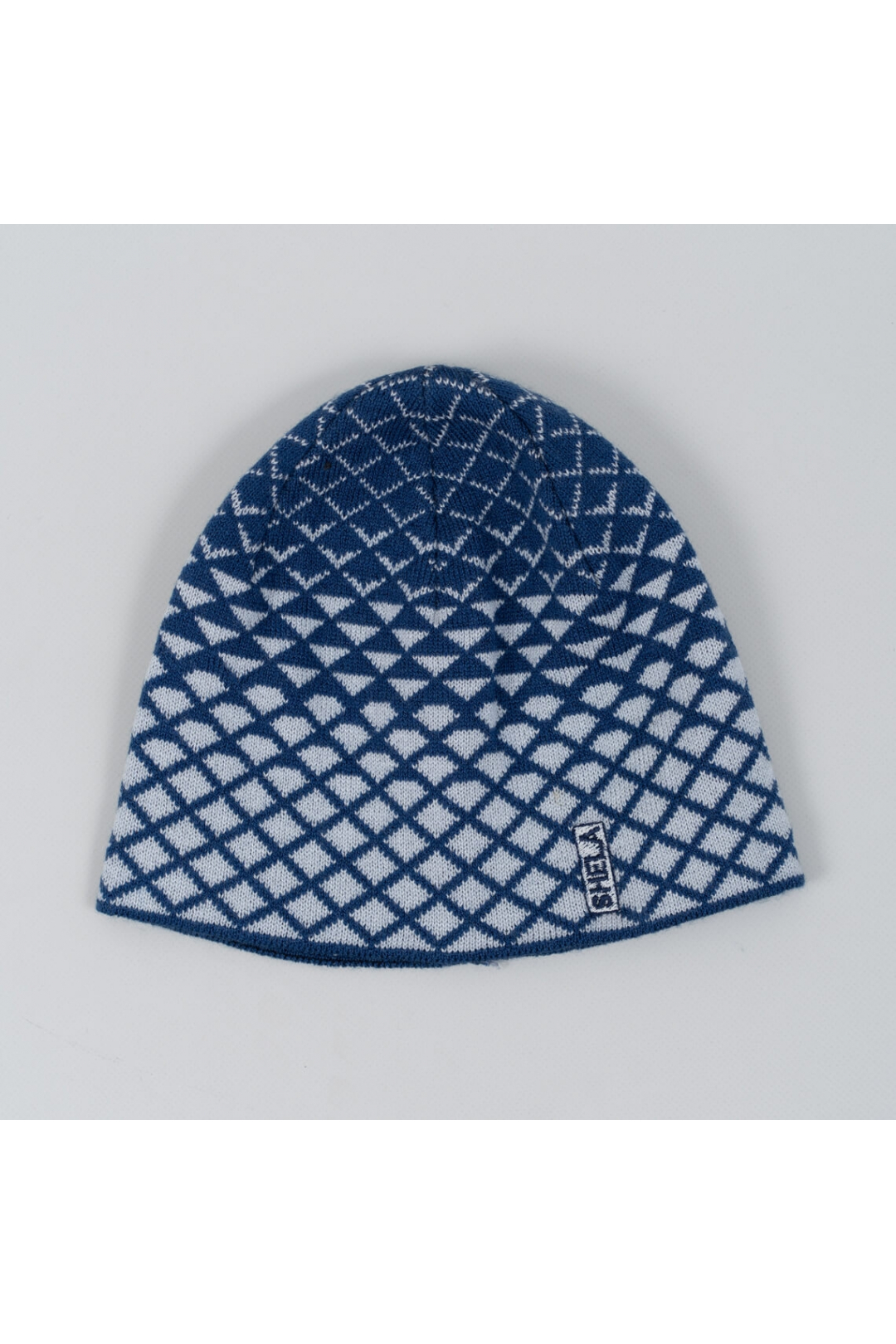 Шапка для хлопчика синій в'язка