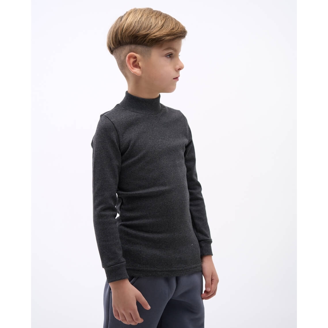 Гольф дитячий антрацит стретч