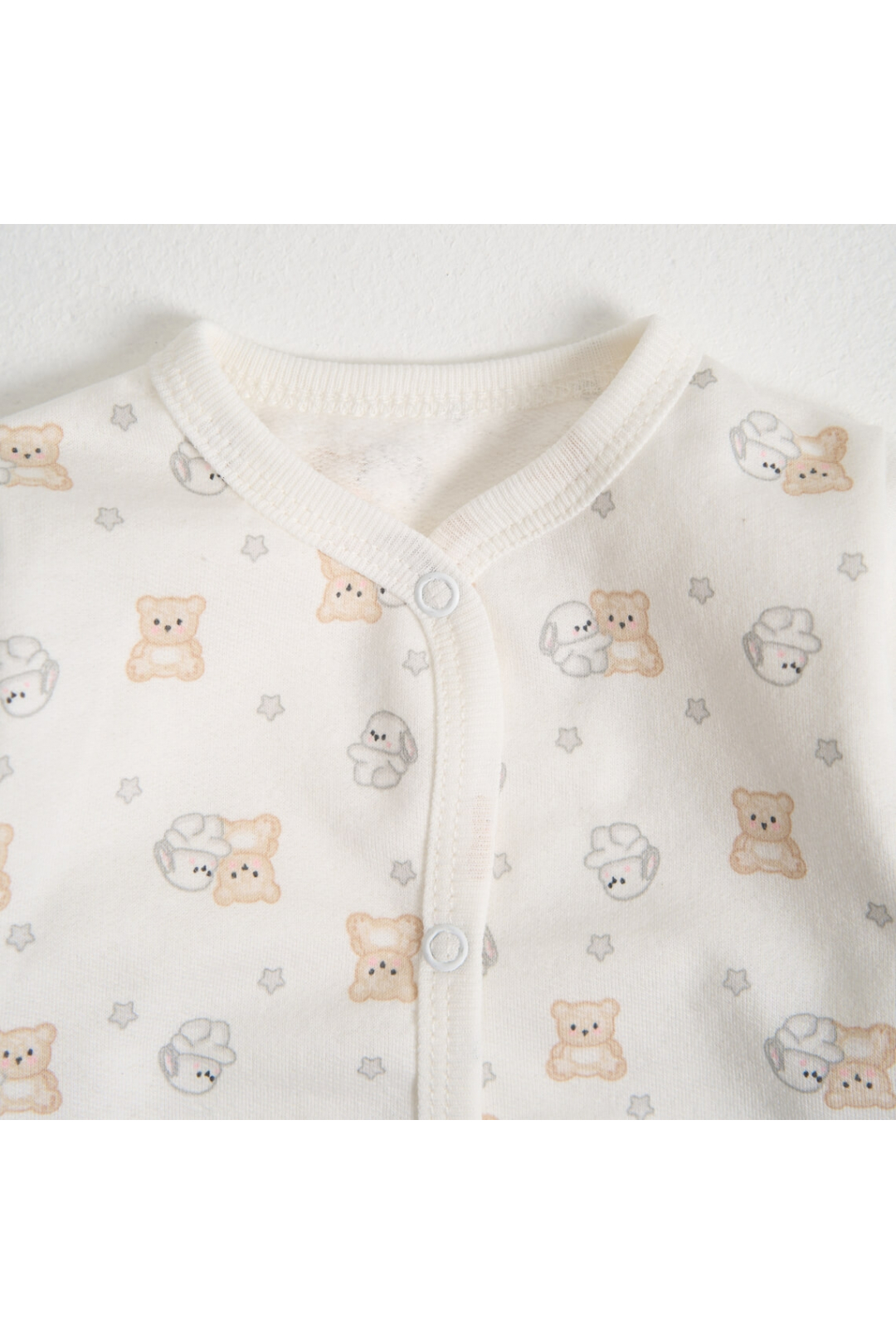 Чоловічок для малят Зайки молочний начіс(футер)