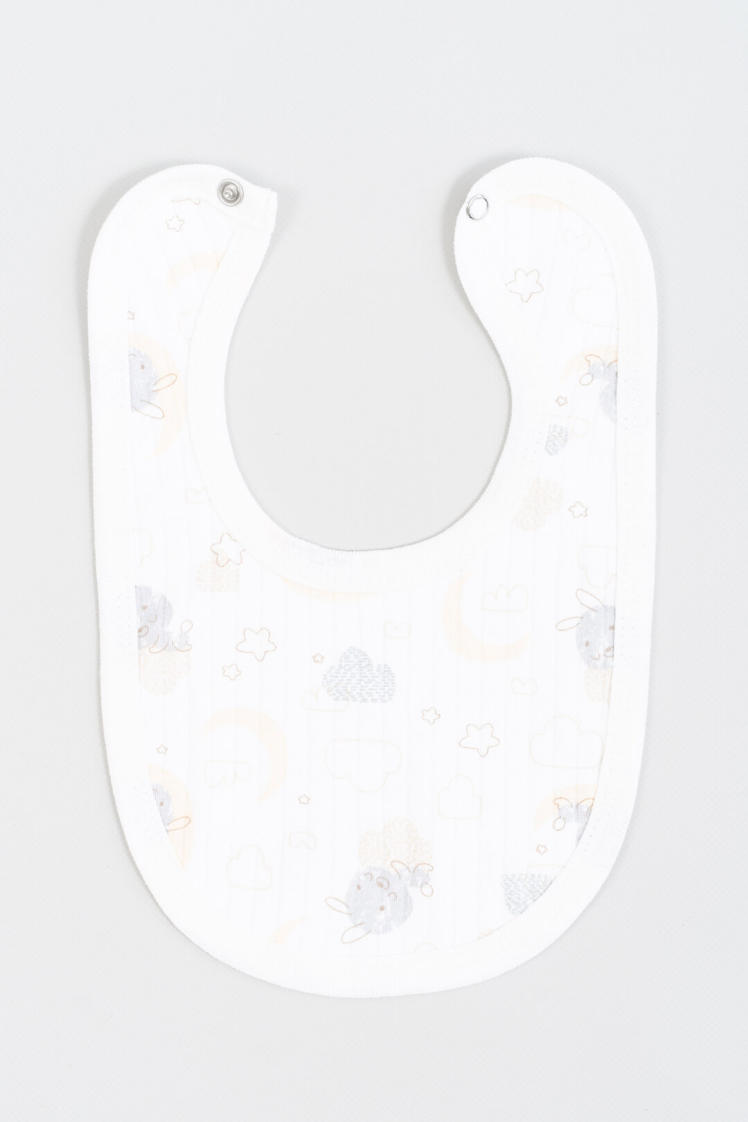 Слинявчик дитячий Зайчик молочний інтерлок