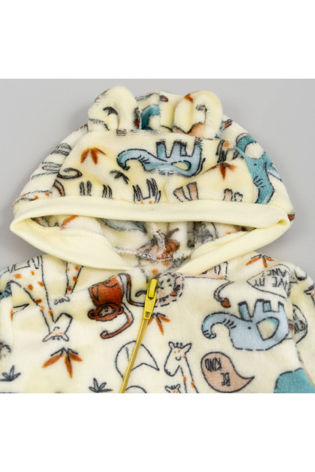 Комбінезон для малят Зоо жовтий велсофт