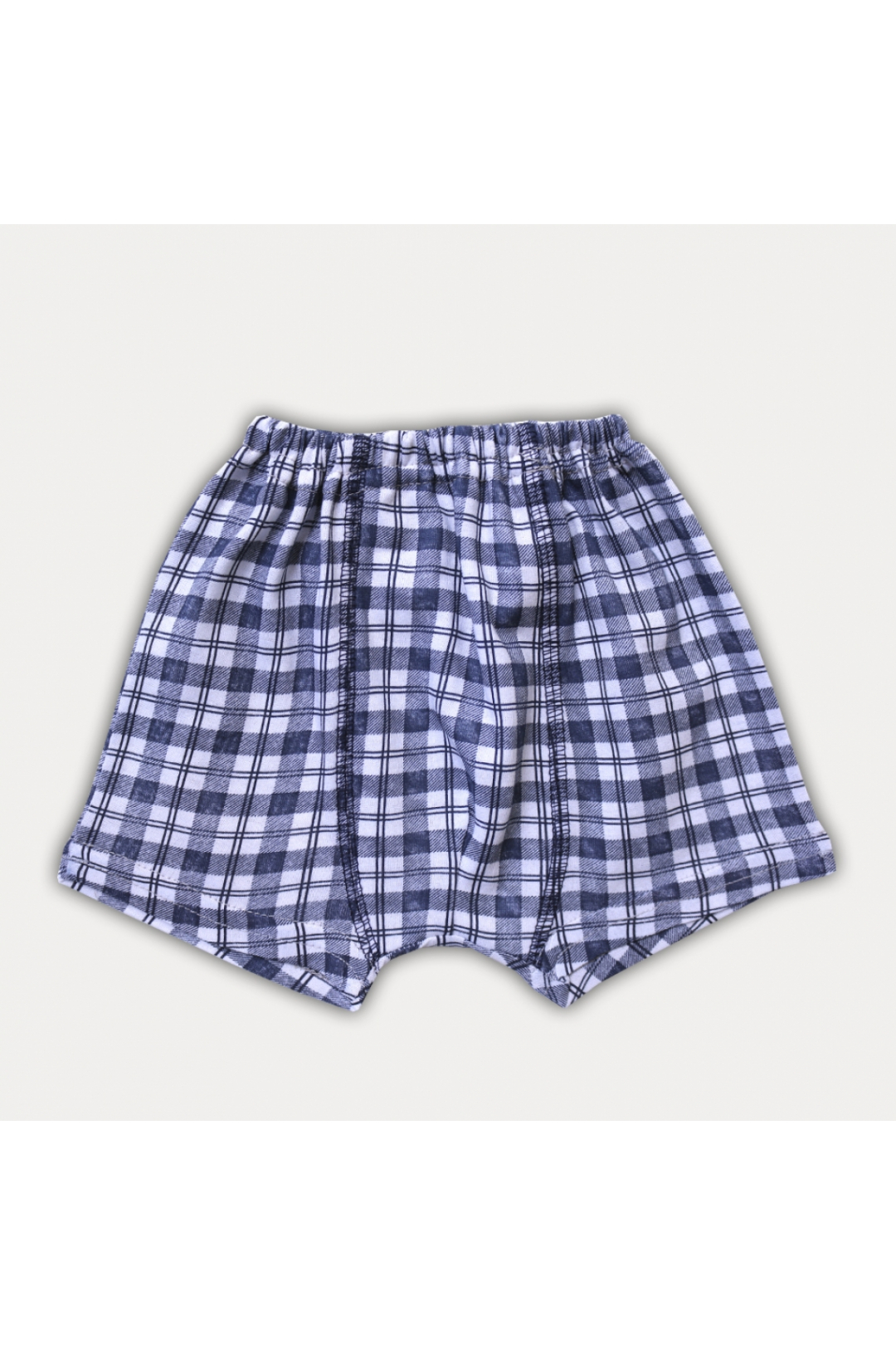 Труси боксери для хлопчика синій клітинка кулір