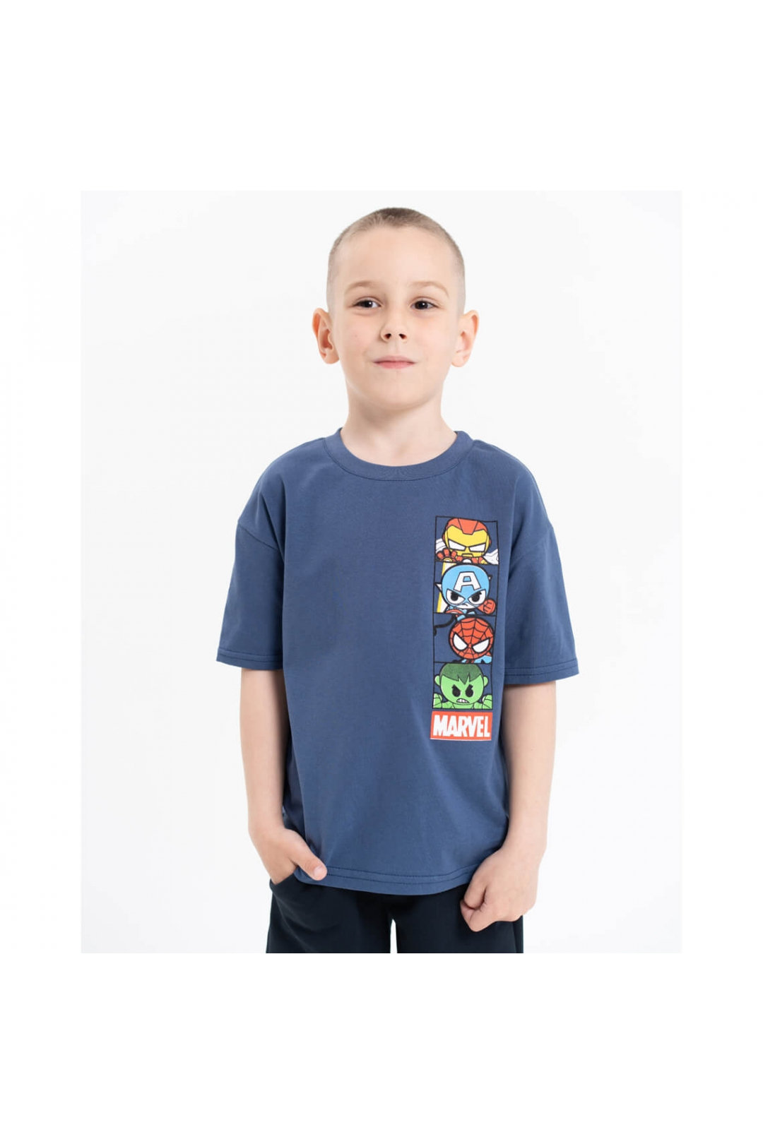 Футболка для хлопчика індиго кулір