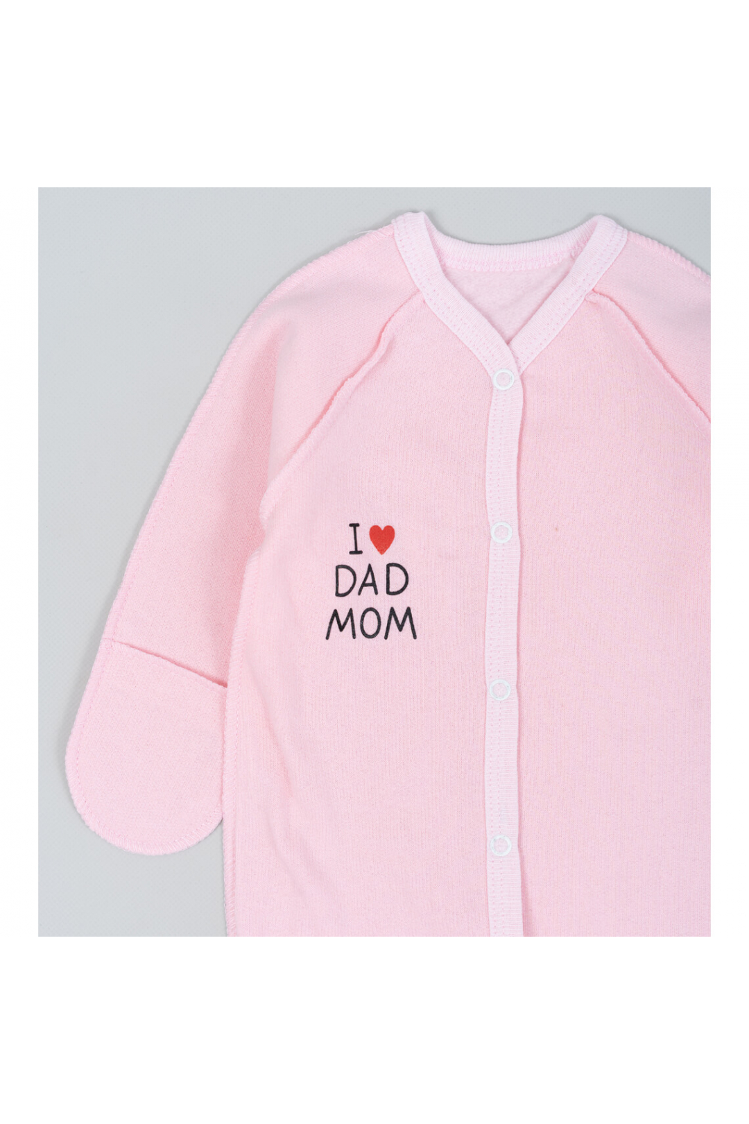 Сліп для новонарождених рожевий начіс(футер)