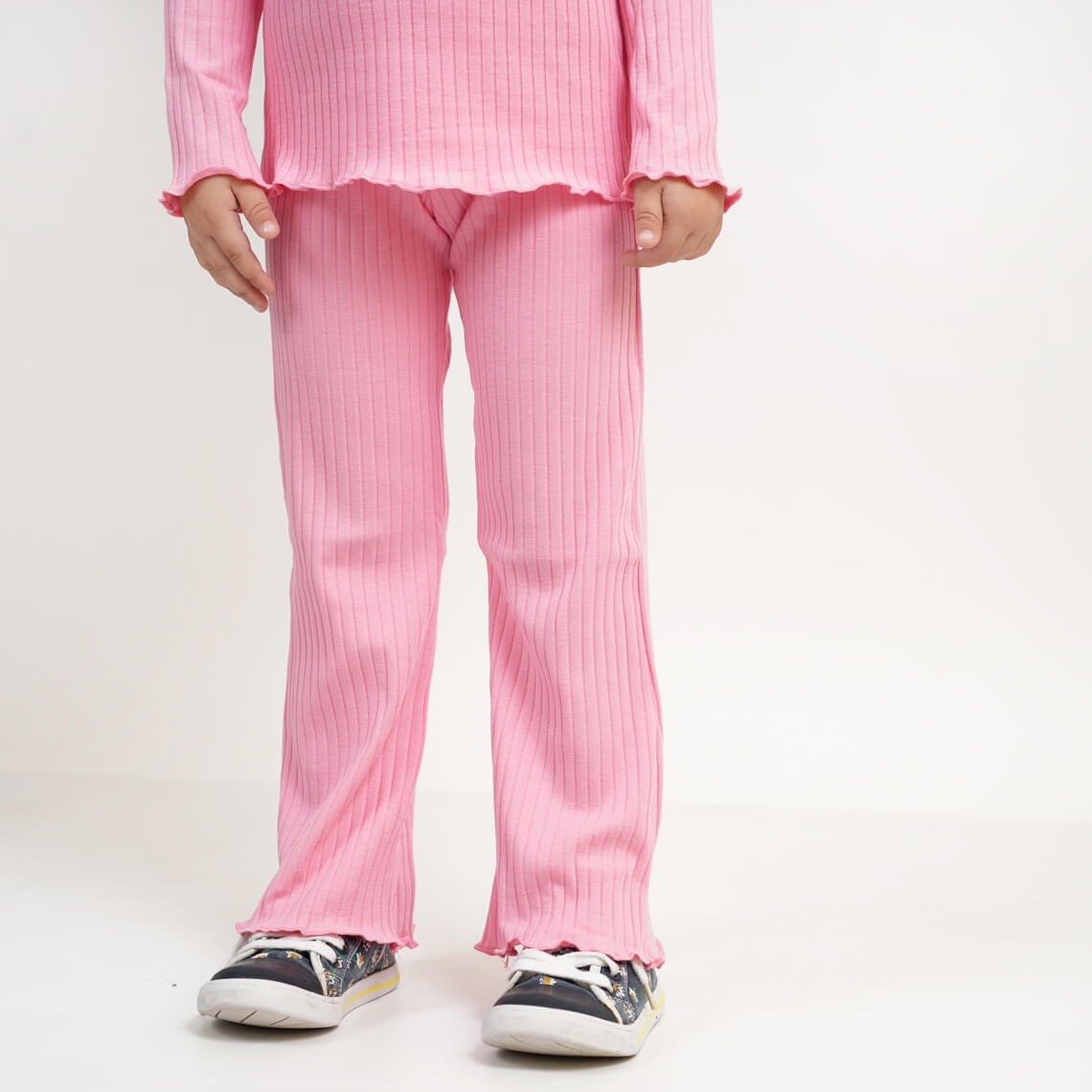 Комплект для дівчинки персиковий рубчик