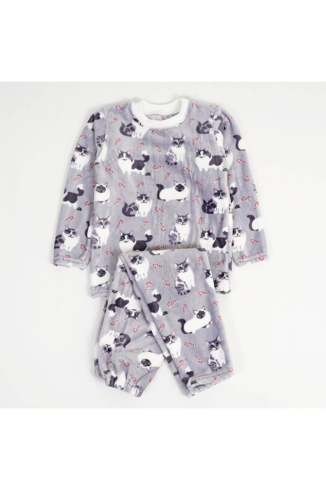 Піжама для дівчинки Киця мишиний велсофт
